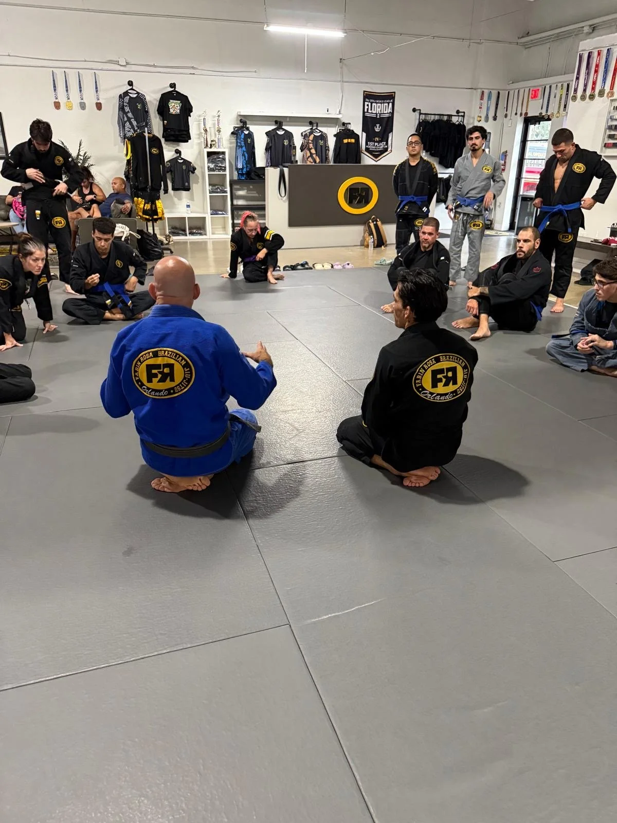 Daniel Lovett instructs a Brazilian Jiu-Jitsu class at FRBJJ Lake Nona