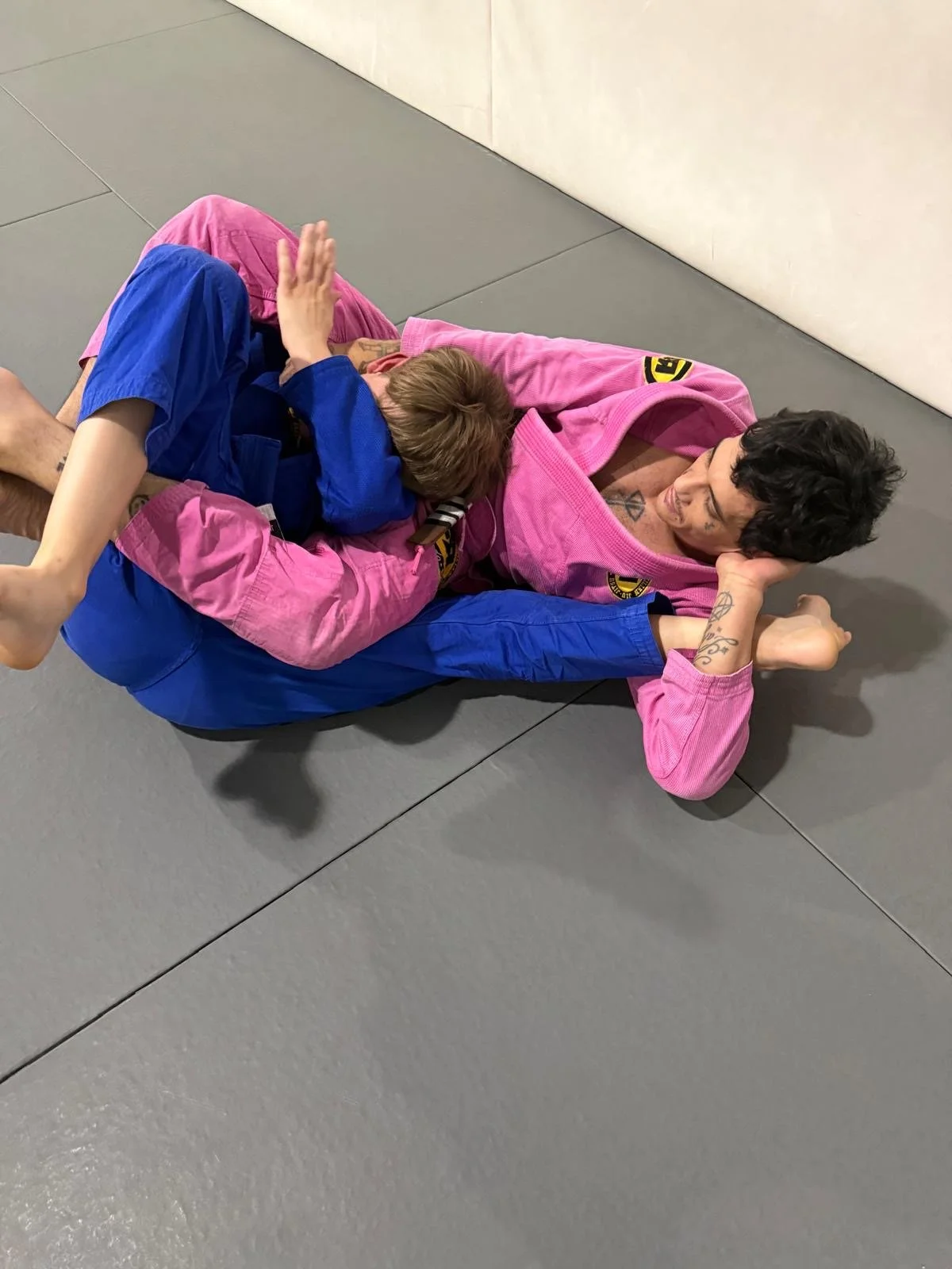 Jiu-jitsu training partners practicing together at FRBJJ Lake Nona