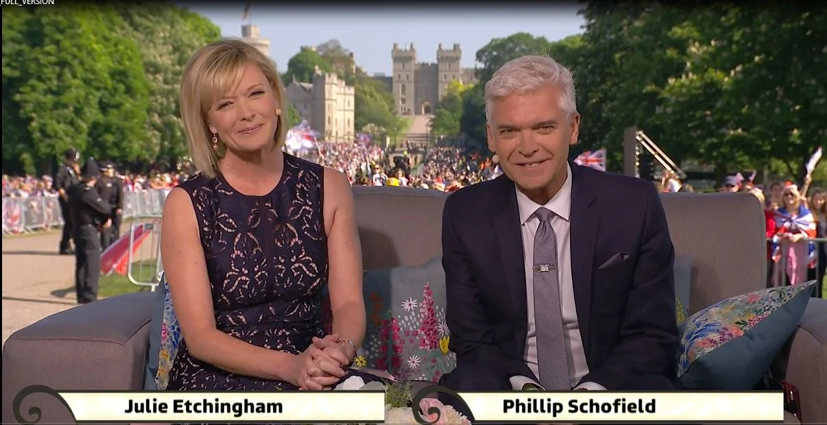 JULIE ETCHINGHAM // ITV ROYAL WEDDING COVERAGE