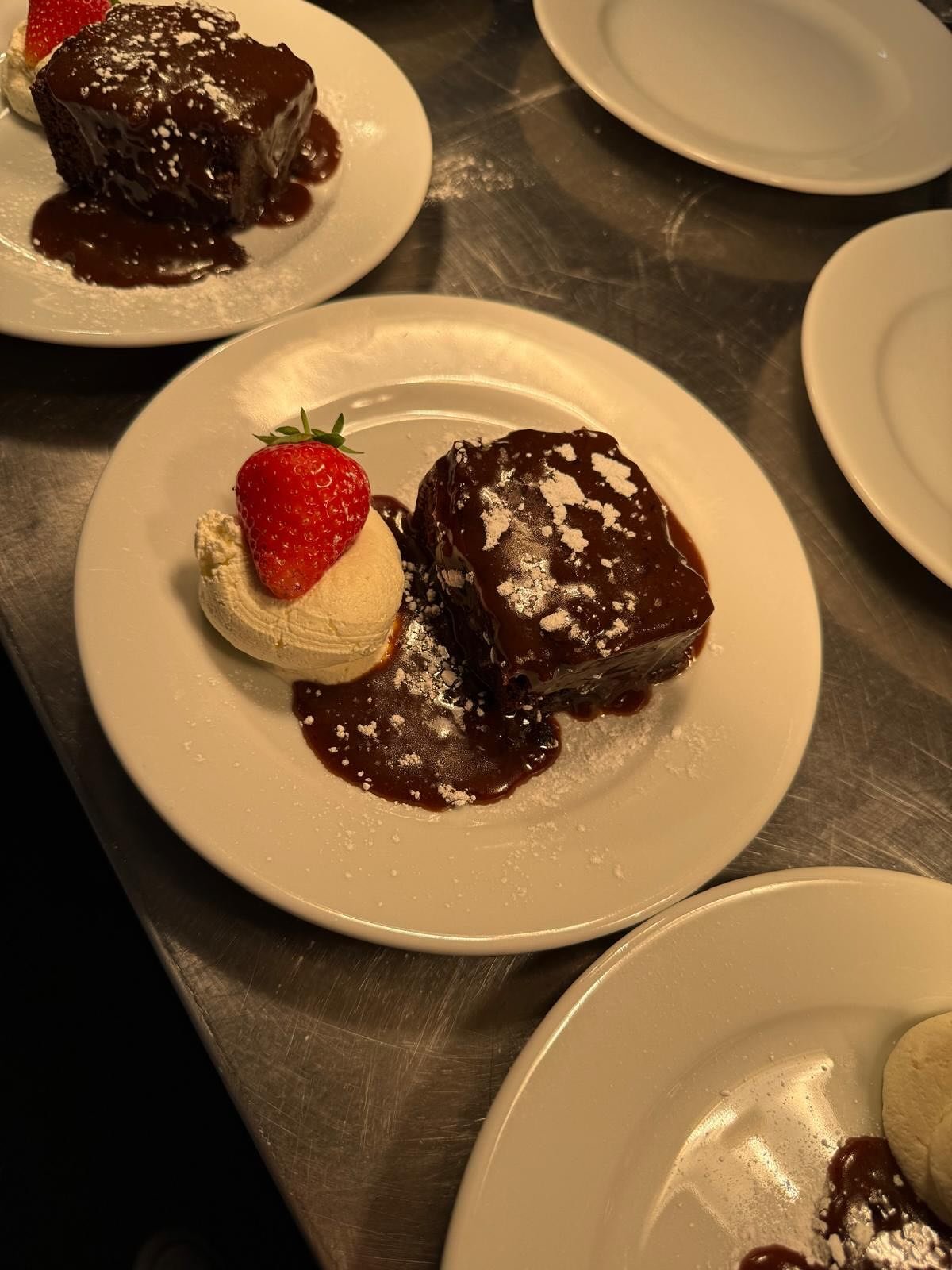 WWW.HGFD.CO.UK #weddingcaterer #desserts #yorkshirebrides #bridesupnorth  home made sticky toffee pudding, Eton mess and cheesecakes with fruit - simply delicious!