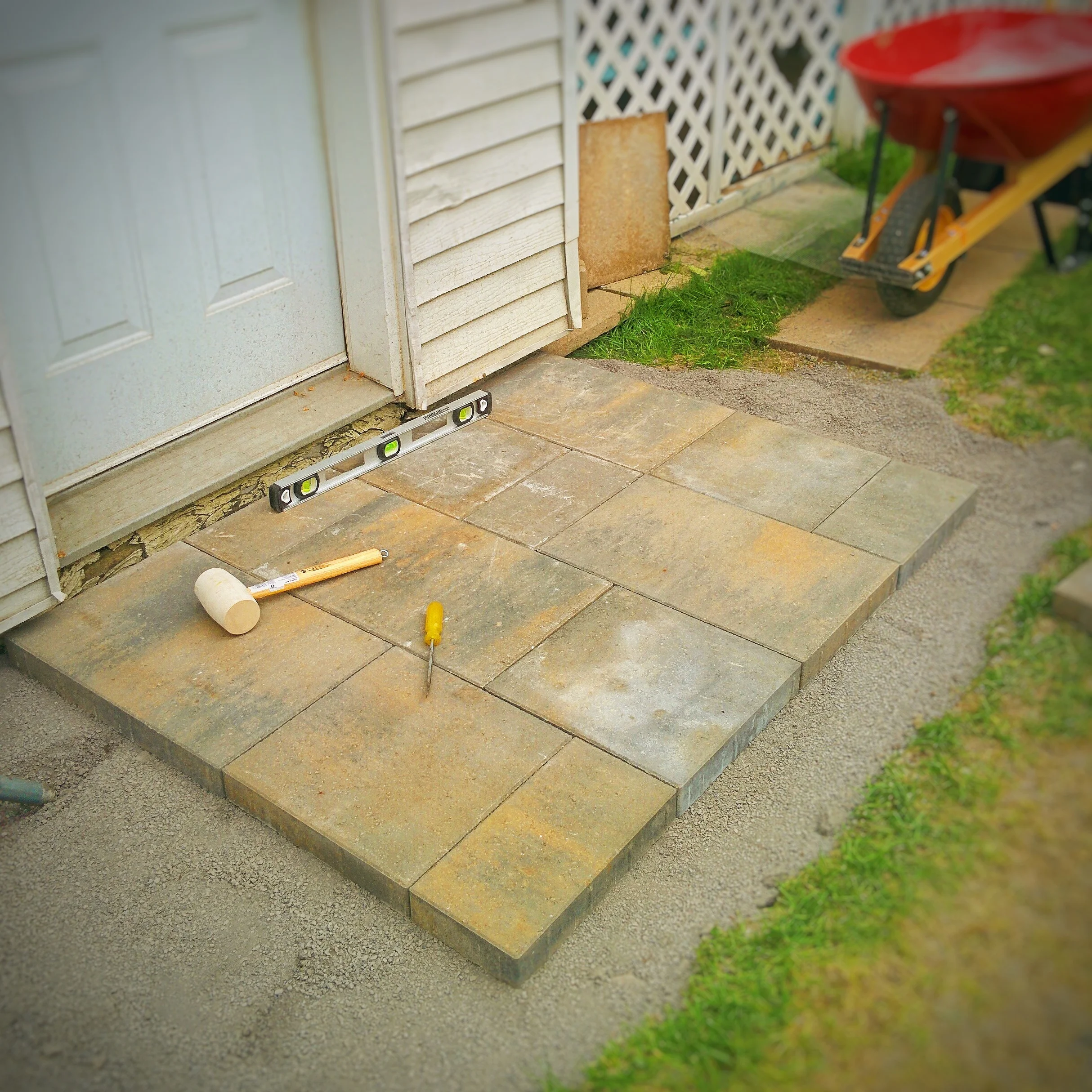 Points importants, lors de la réalisation d'un pavage de dalles