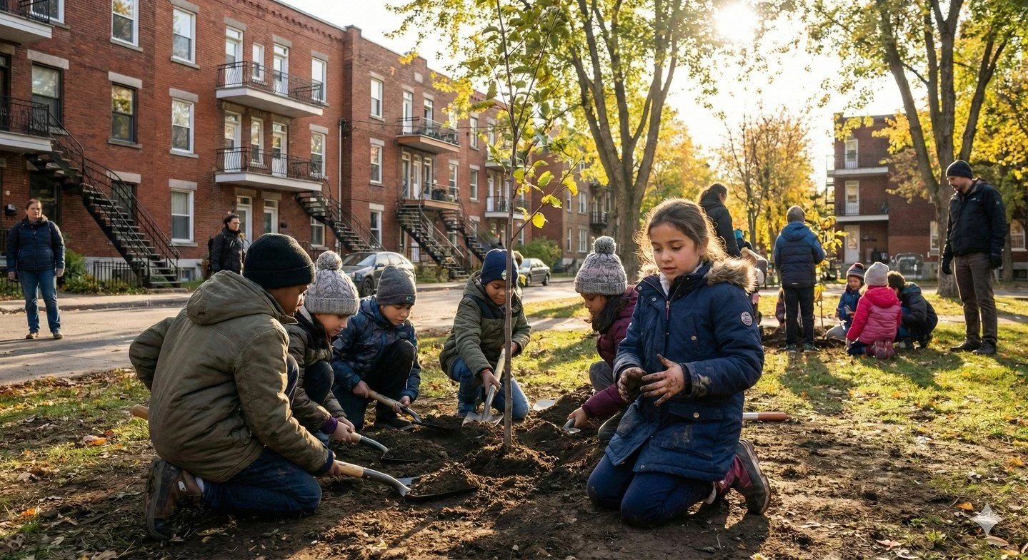 Le printemps est arriv&eacute;. Si vous g&eacute;rez une cour d'&eacute;cole ou un parc, la planification de vos arbres commence maintenant.

​Mettre un arbre en terre est simple. S'assurer qu'il grandit bien malgr&eacute; l'asphalte et le pi&eacute;