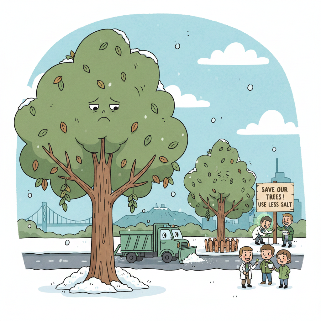 L'impact du sel de déneigement sur les arbres urbains : stratégies de mitigation pour les municipalités