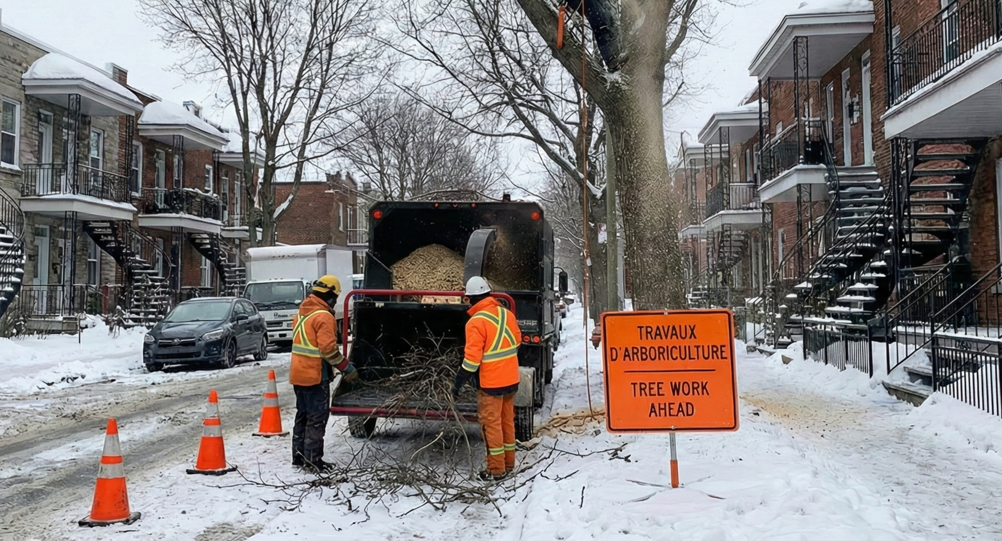 L'importance de faire abattre les frênes, atteint de l'agrile, en hiver ?