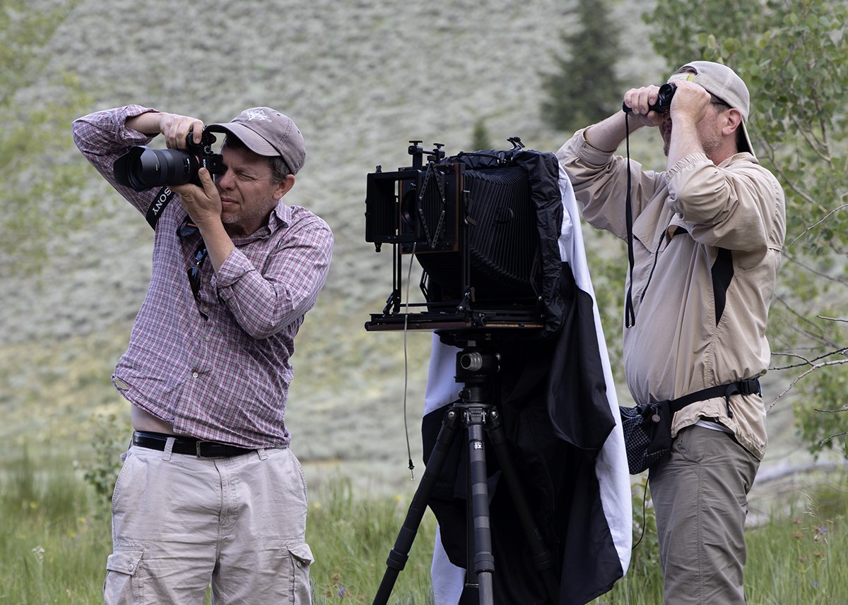  Jon Cox and Andrew Bale working on Arrivals Project in Idaho 