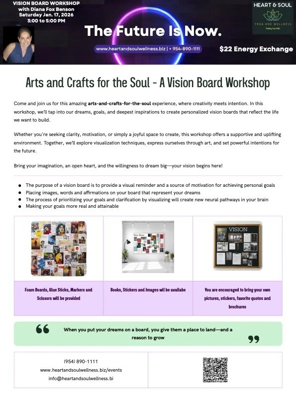 Arts and Crafts for the Soul - A Vision Board Workshop