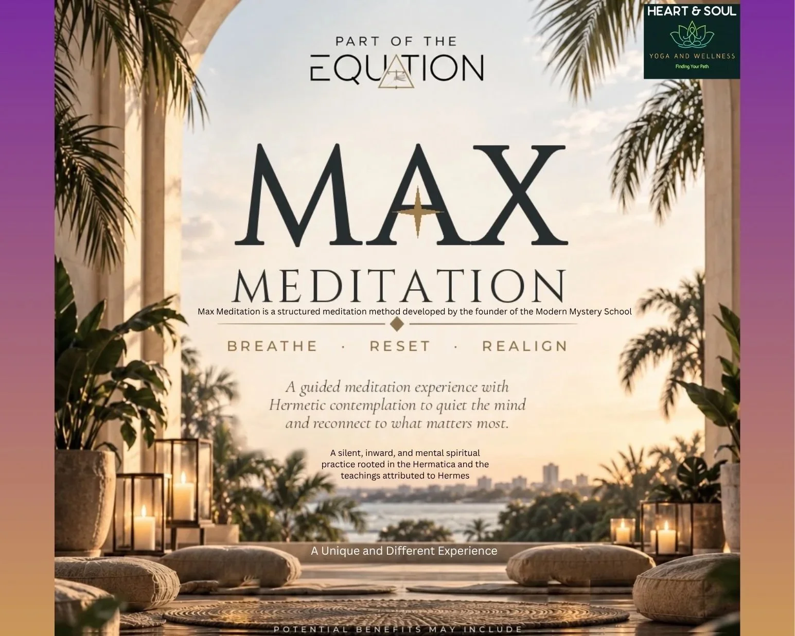 MAX Meditation - Breathe Reset Align with Spencer Bronzi - FREE EVENT