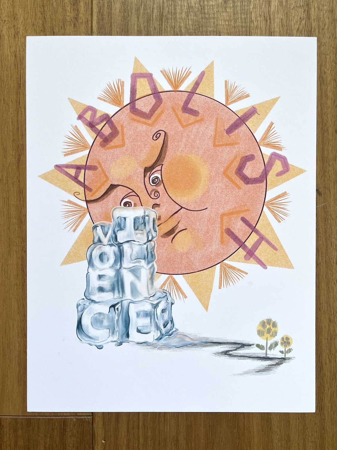 Abolish Ice Print/set of 5