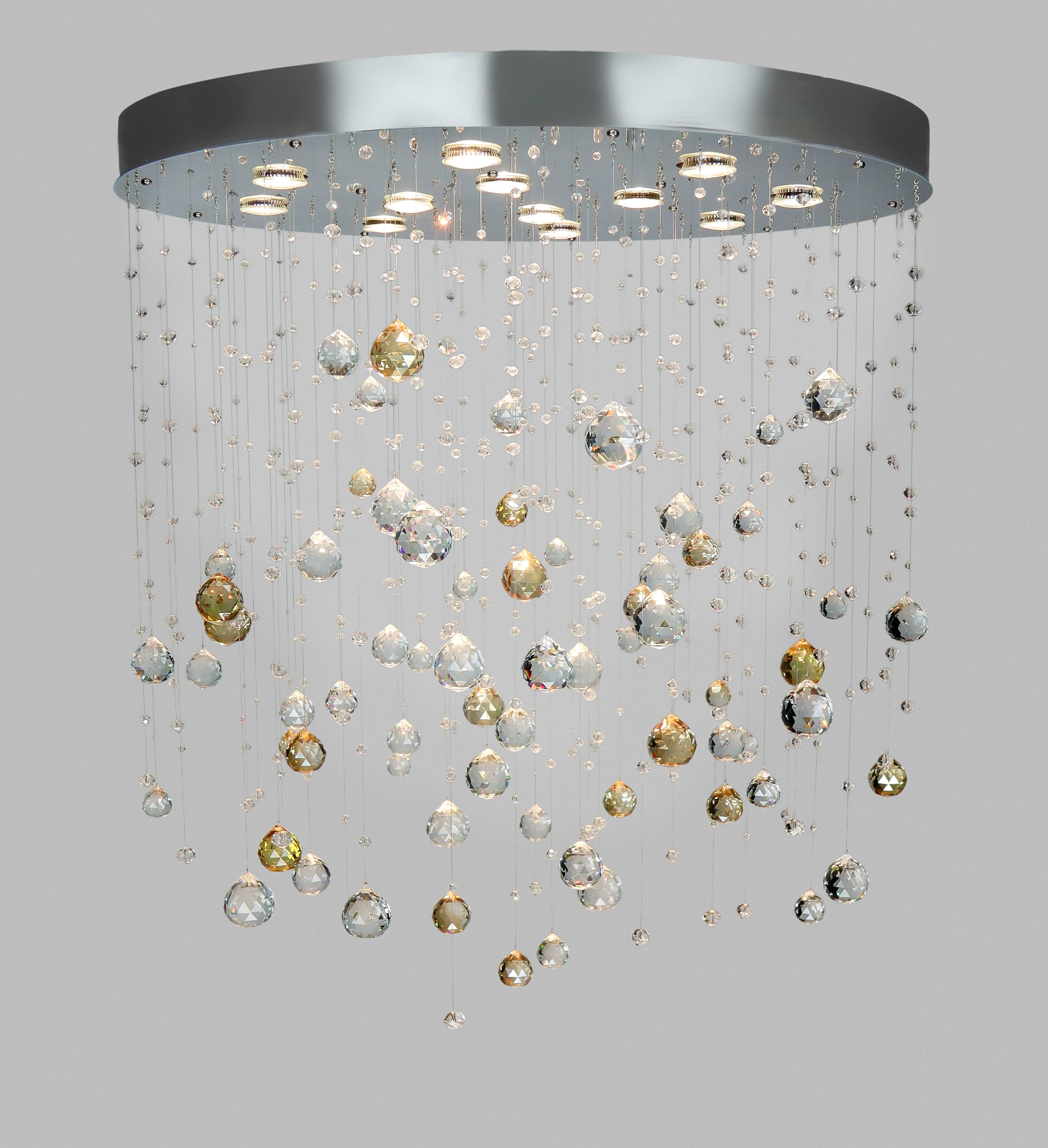 Rainfall crystal chandelier