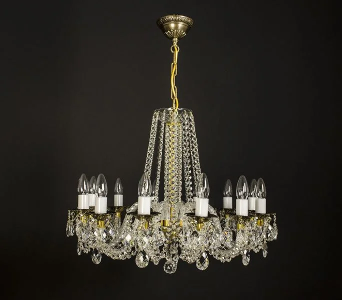 Scorpius brass chandelier