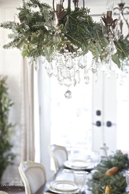 Decorate Your Chandelier For Christmas