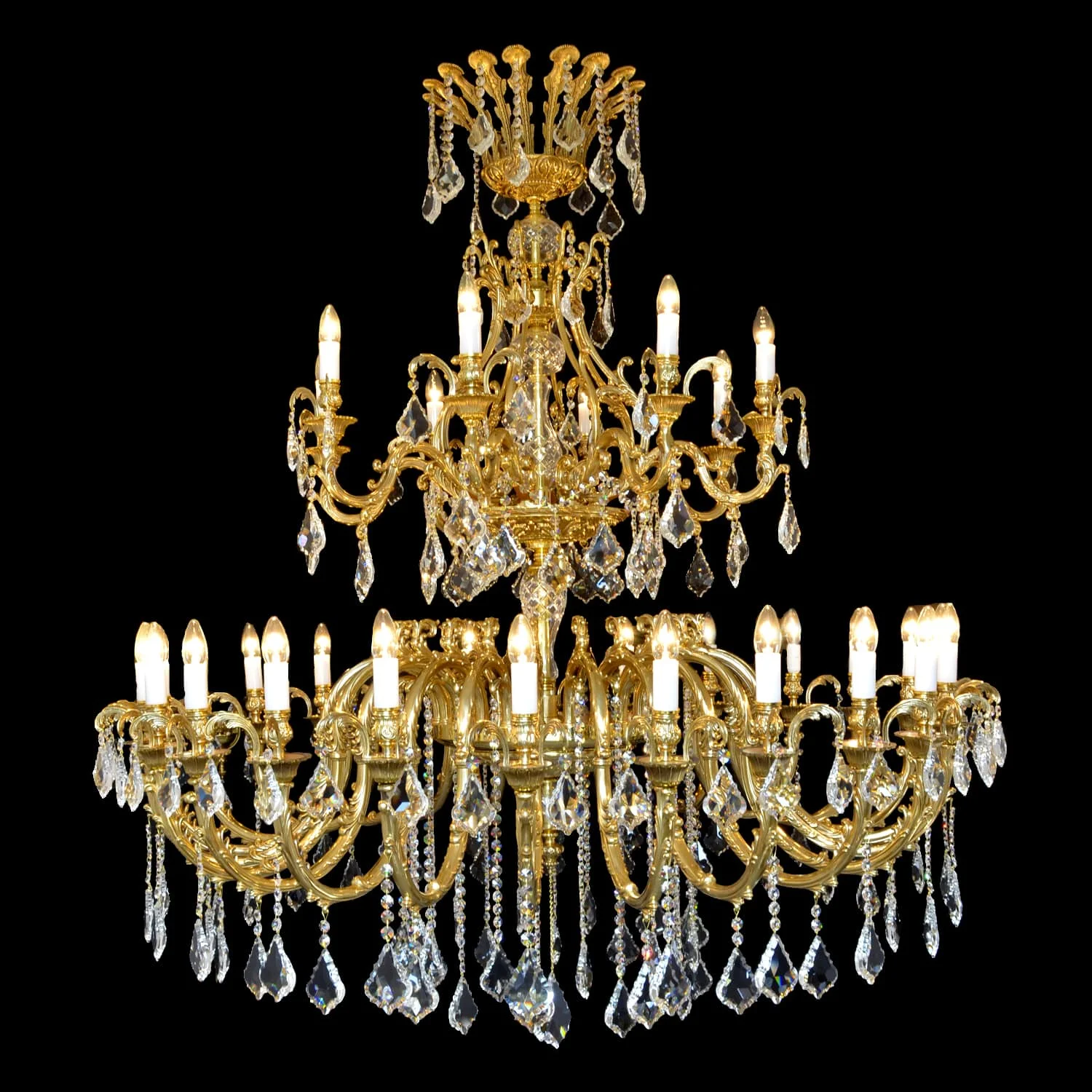Brass Chandeliers TRADICE — WRANOVSKY Bohemian Crystal Chandeliers