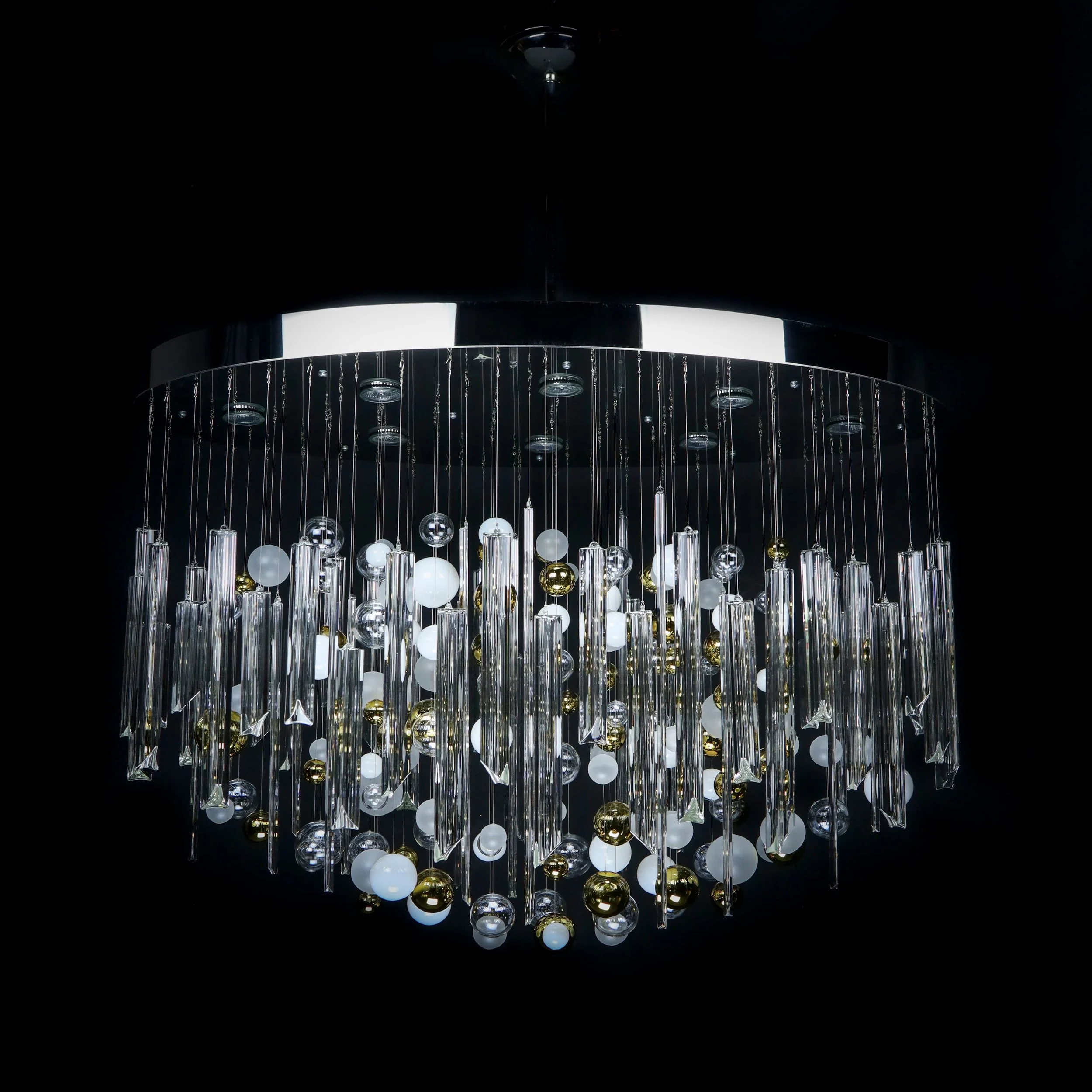 Rods & Bubbles crystal chandelier