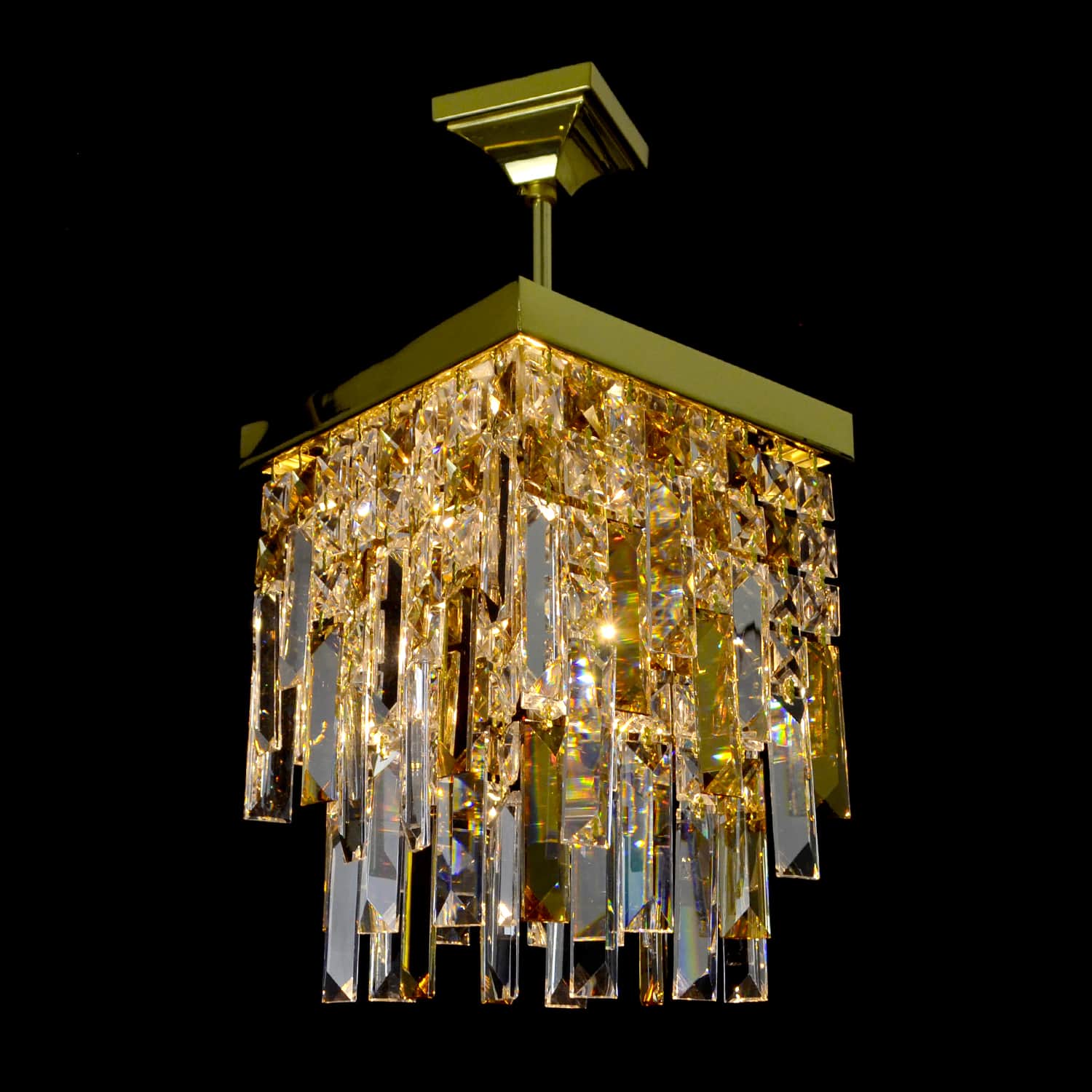 Gold Lantern crystal chandelier — WRANOVSKY Bohemian Crystal Chandeliers Manufacturer