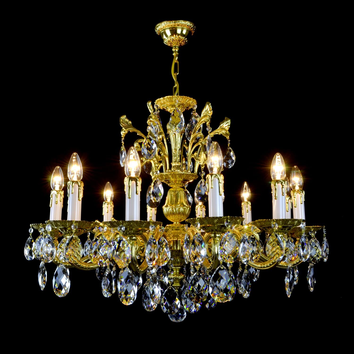 Brass Chandeliers TRADICE — WRANOVSKY Bohemian Crystal Chandeliers