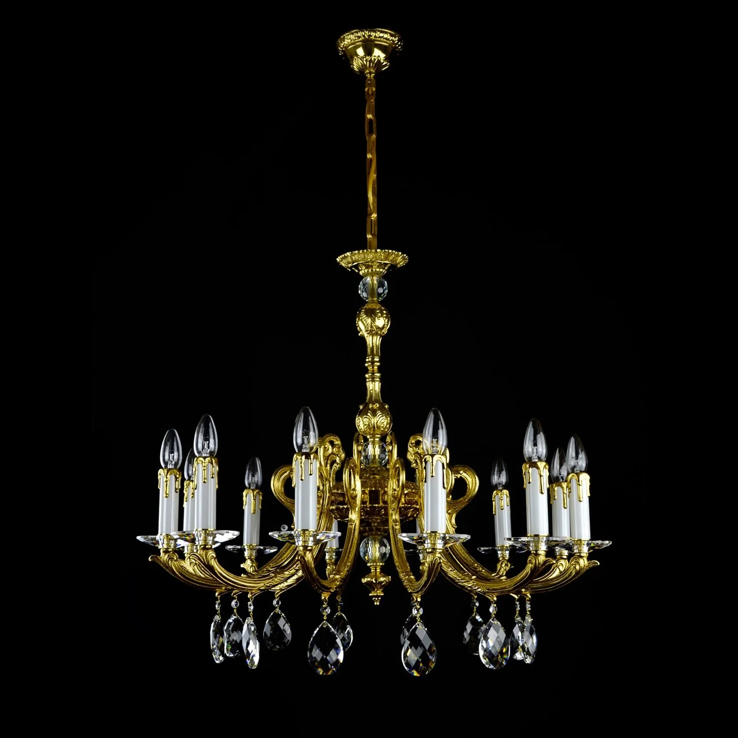 Vera brass chandelier