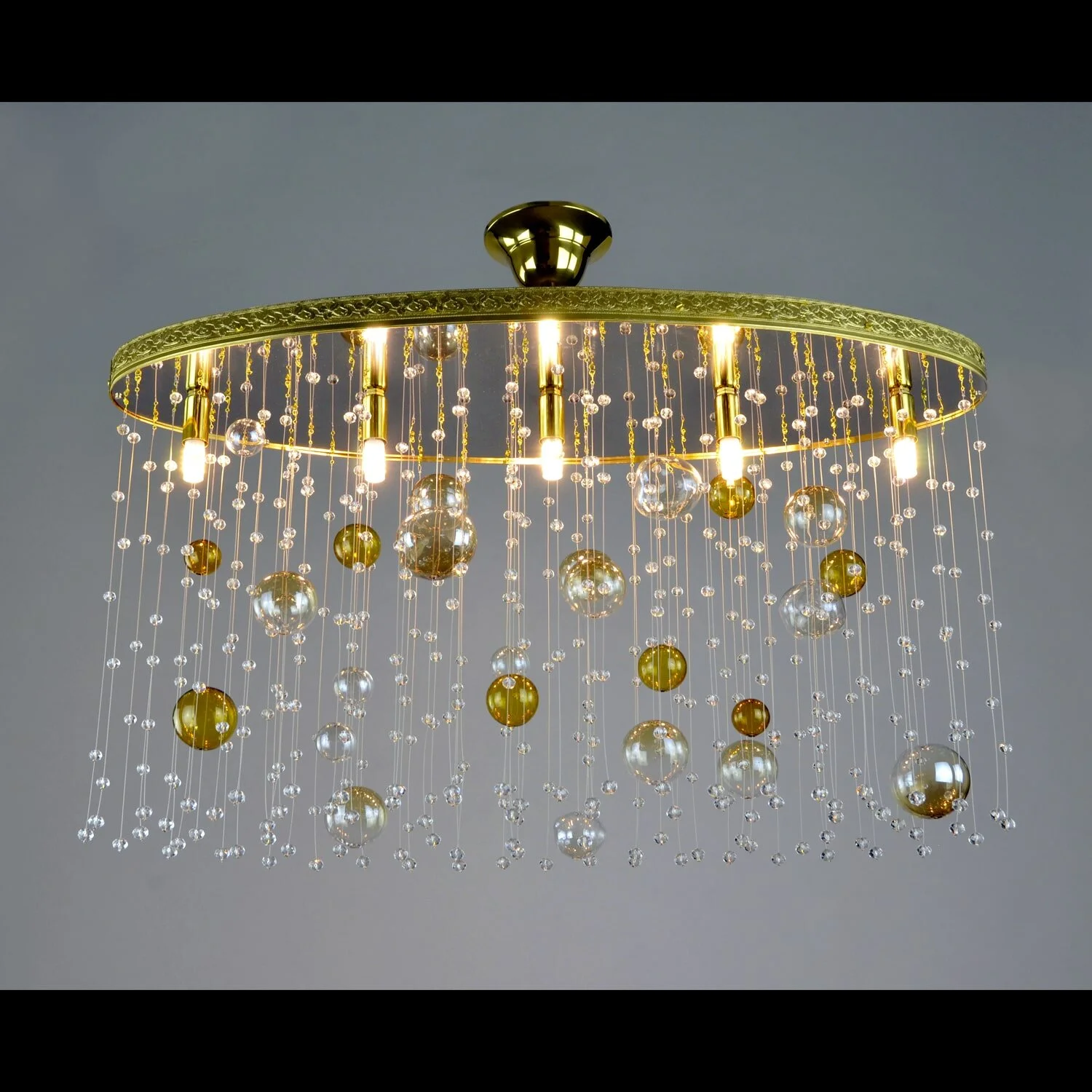 Bubbles crystal chandelier — WRANOVSKY Bohemian Crystal Chandeliers Manufacturer