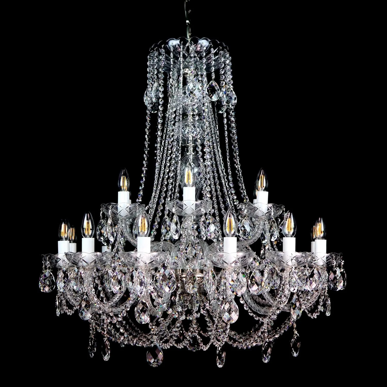 Classe Elevated crystal chandelier — WRANOVSKY Bohemian Crystal