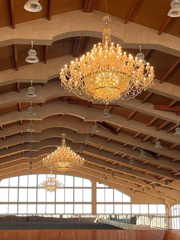 The place is beautiful. The chandeliers look amazing and the client is very happy with how they look in the stables. Thank you so much, the quality is amazing!