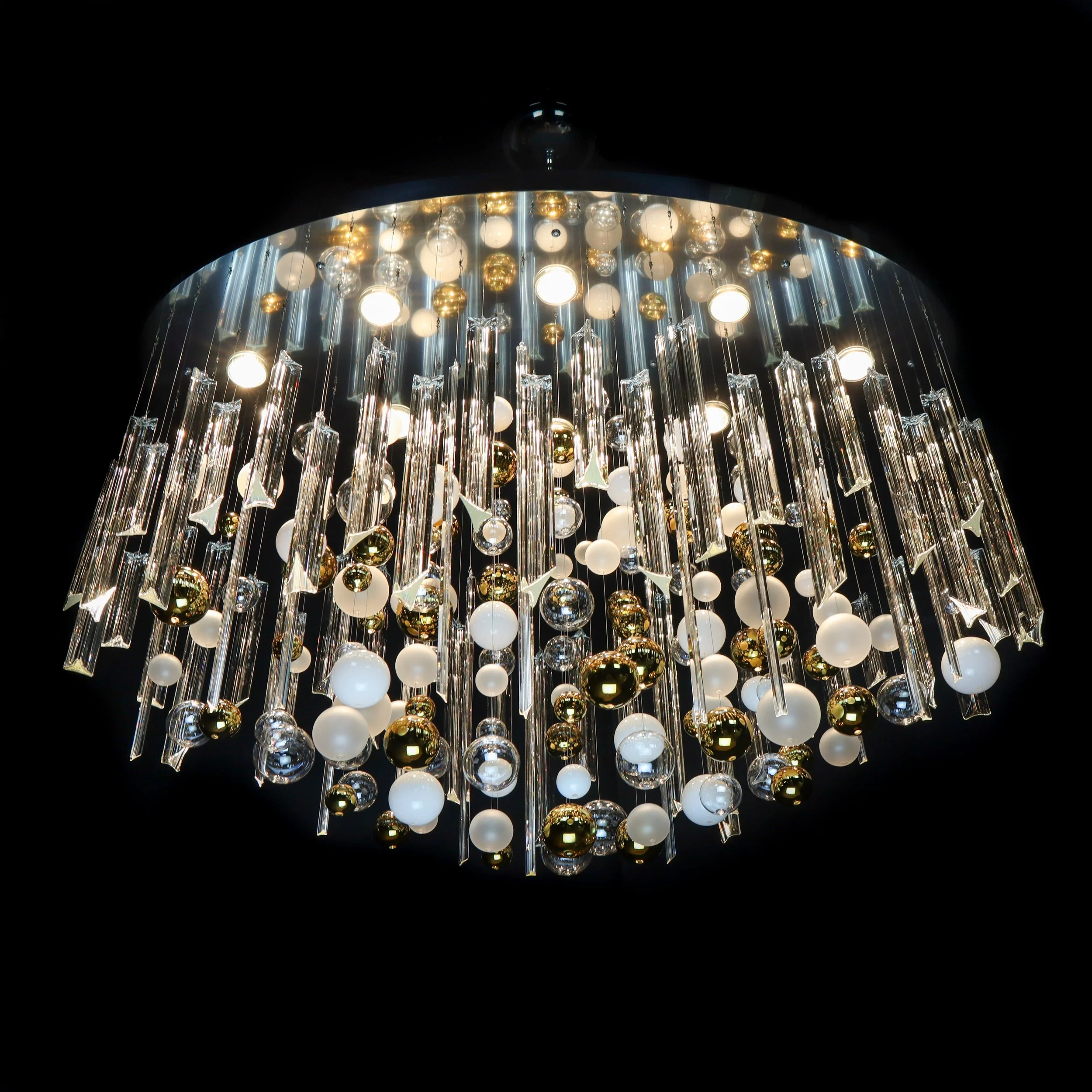 Rods & Bubbles crystal chandelier