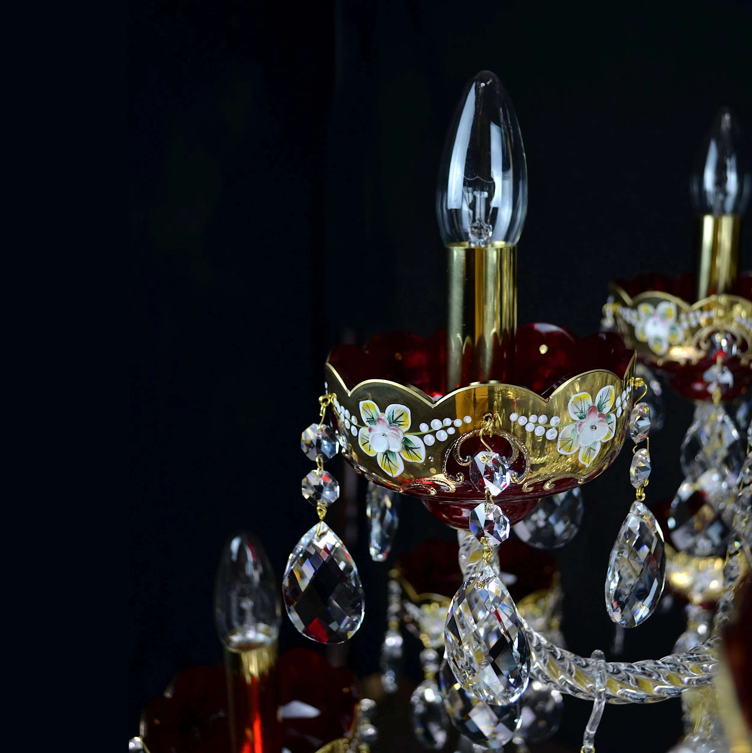 Oriental crystal chandelier