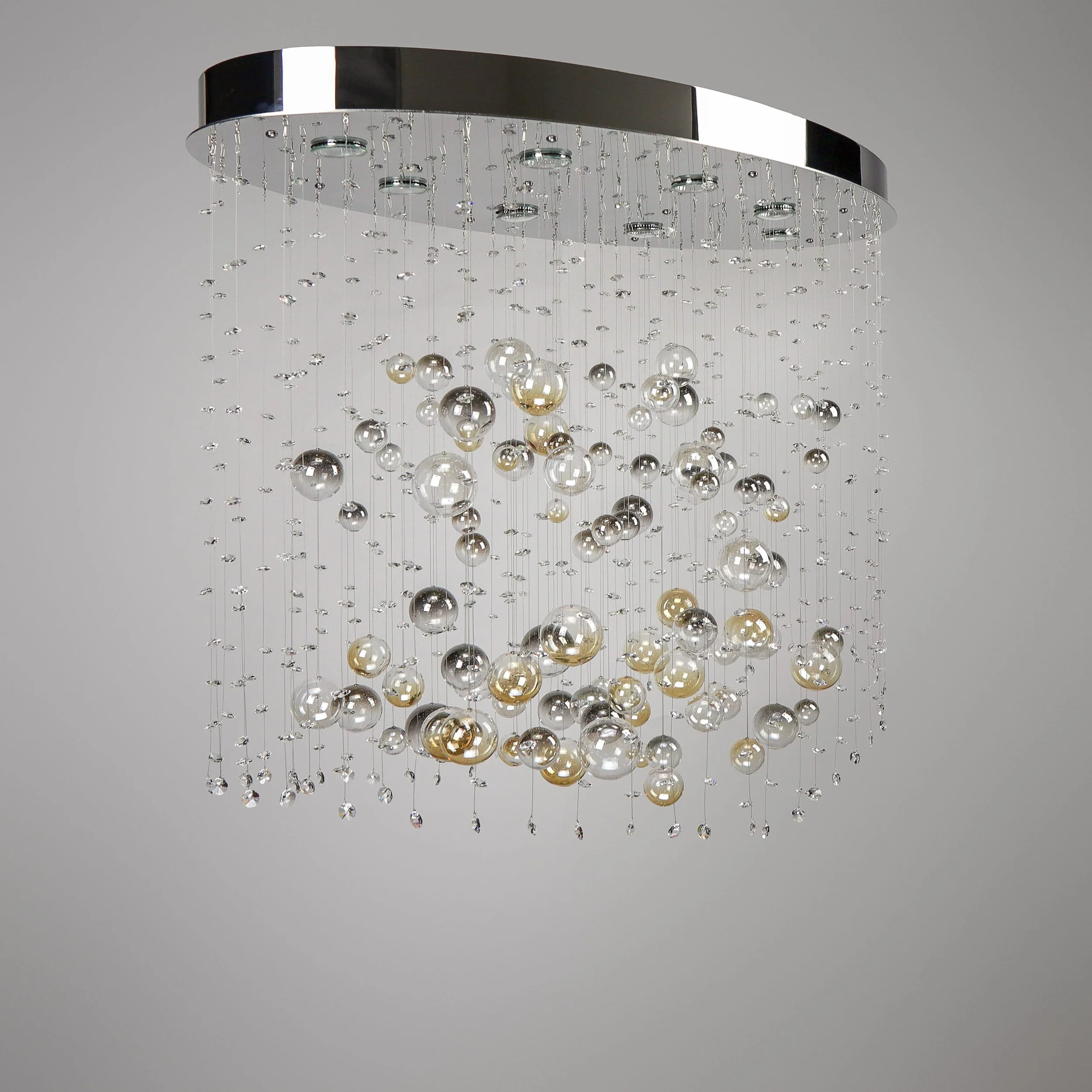 Night sky crystal chandelier