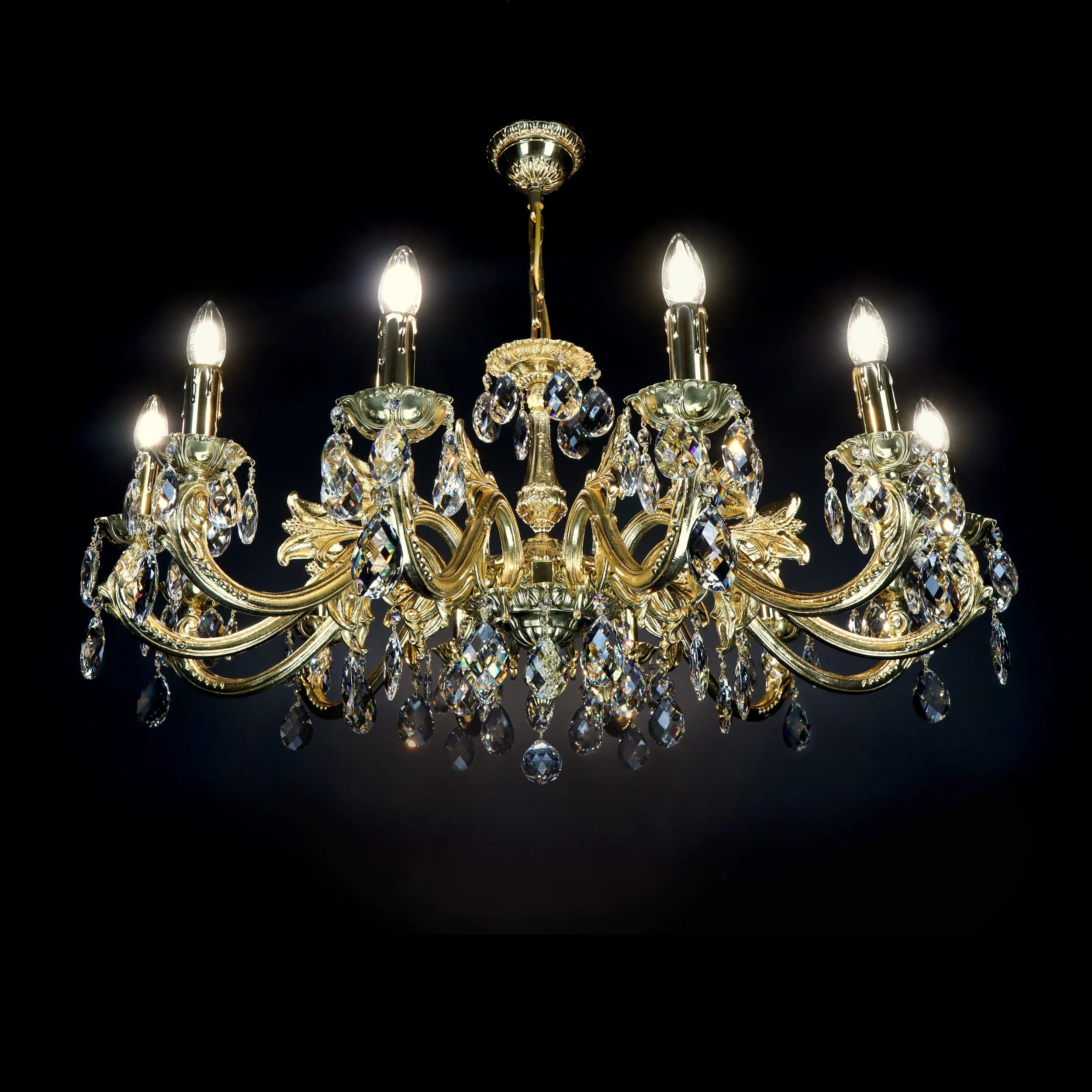 Arrakis brass chandelier