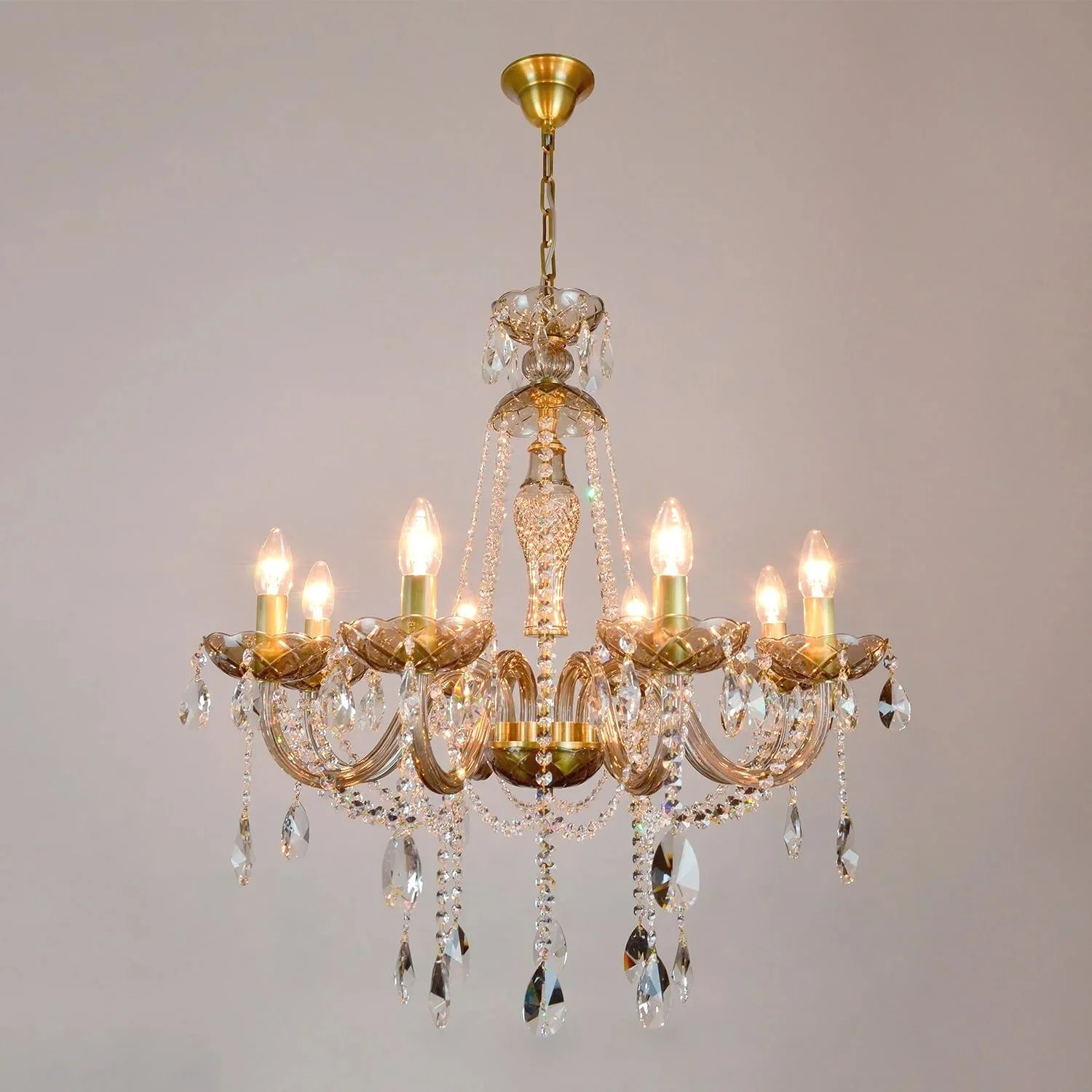 Luxury Grey crystal chandelier
