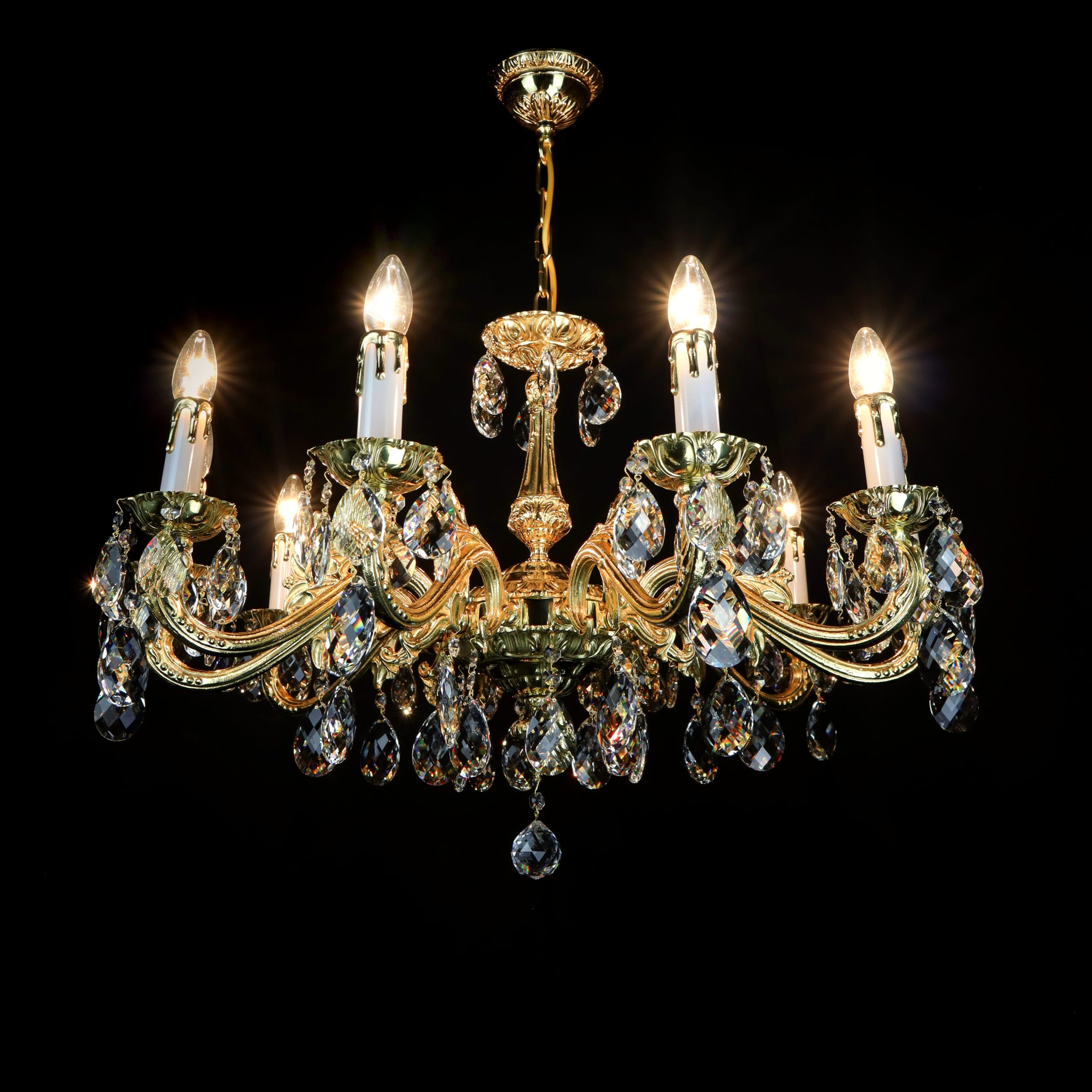 Arrakis brass chandelier