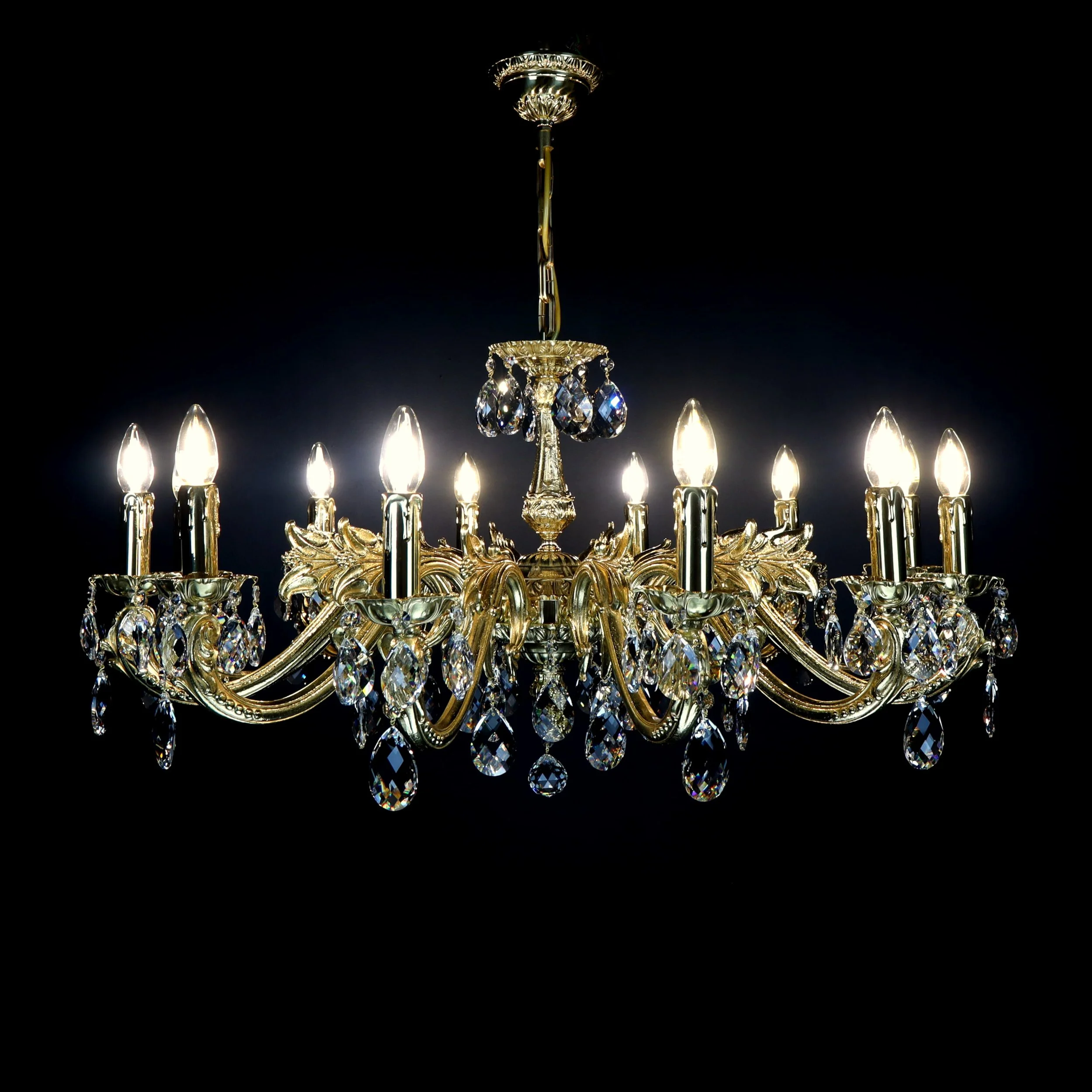 Arrakis brass chandelier