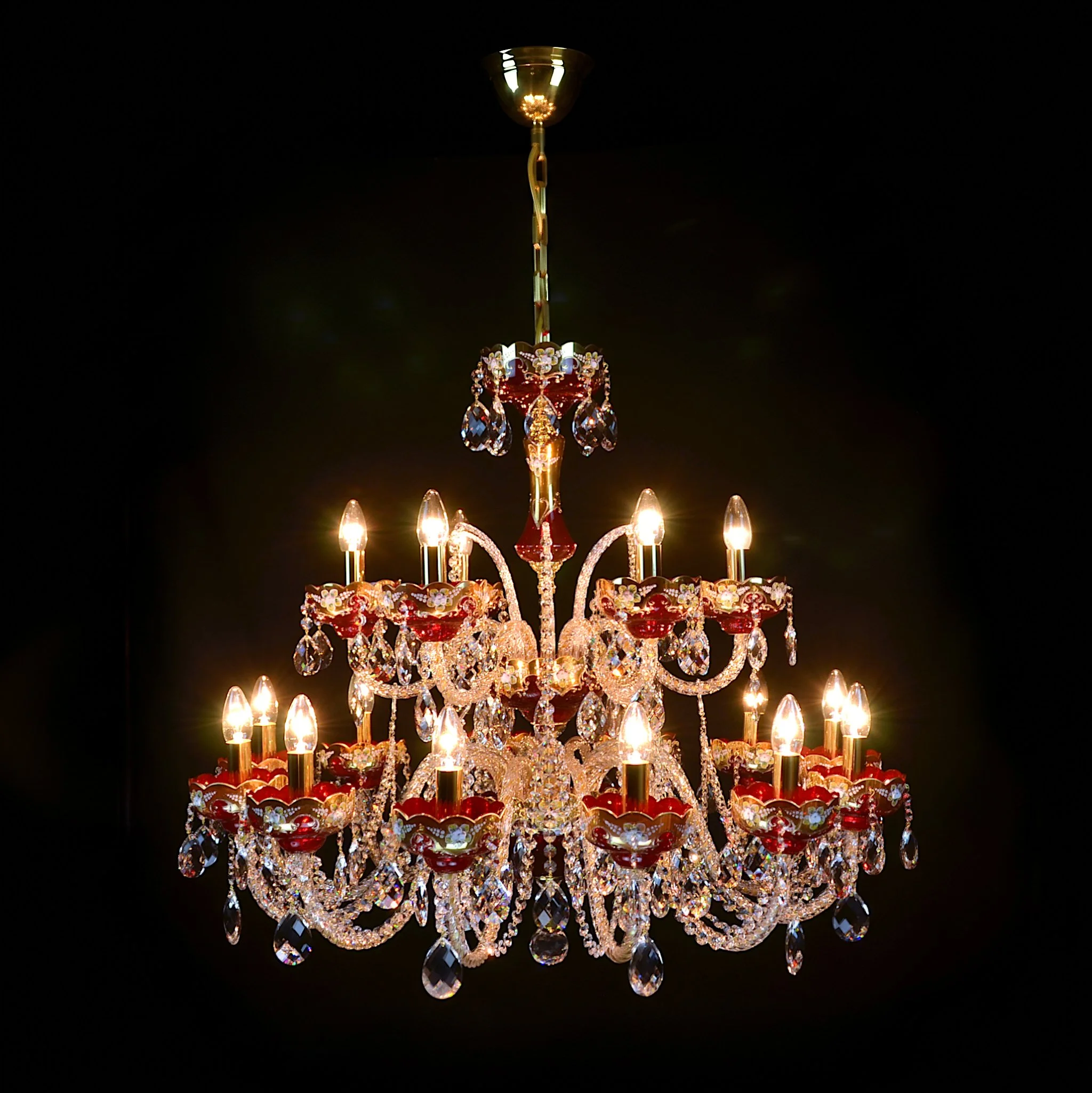 Oriental crystal chandelier