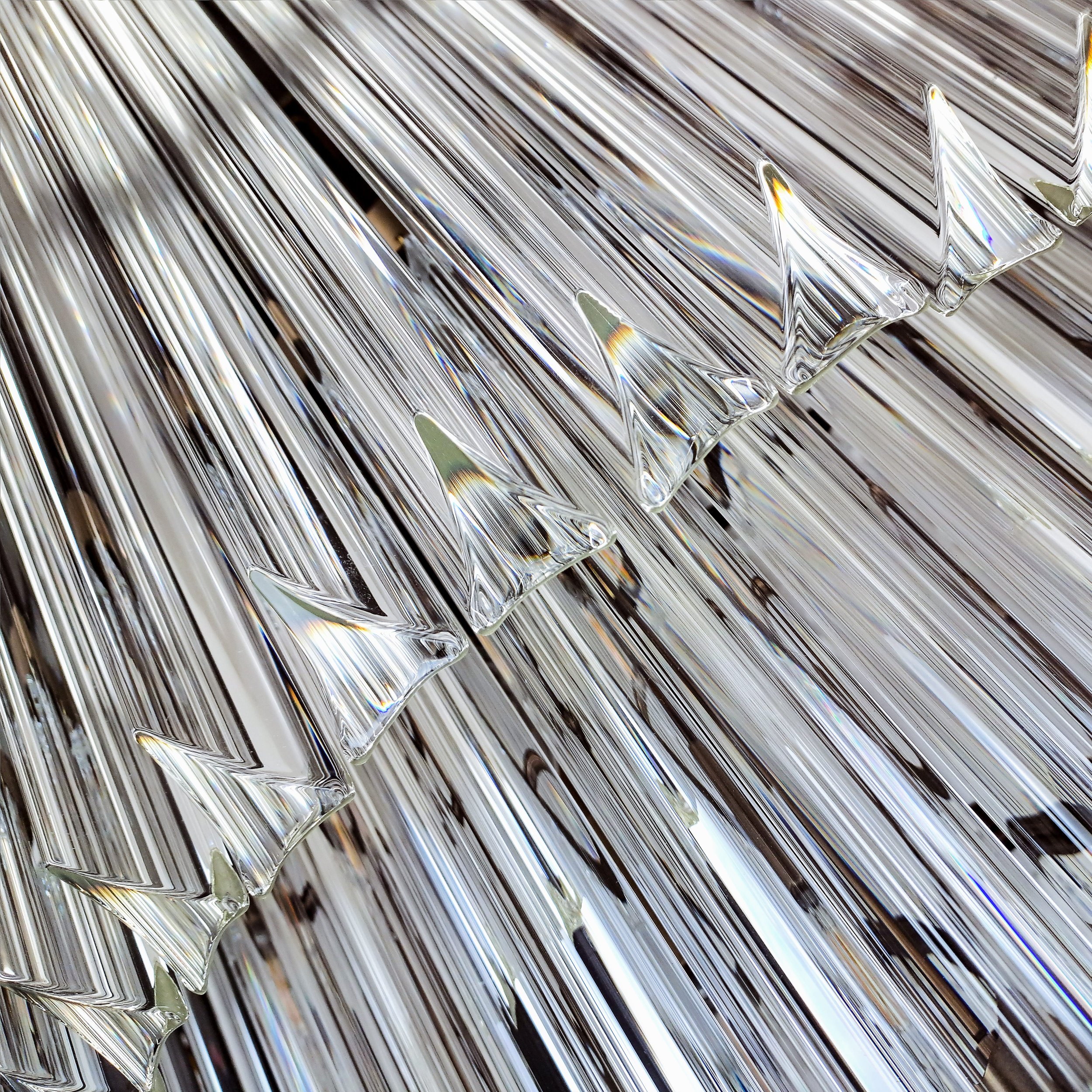 Spiralis crystal chandelier