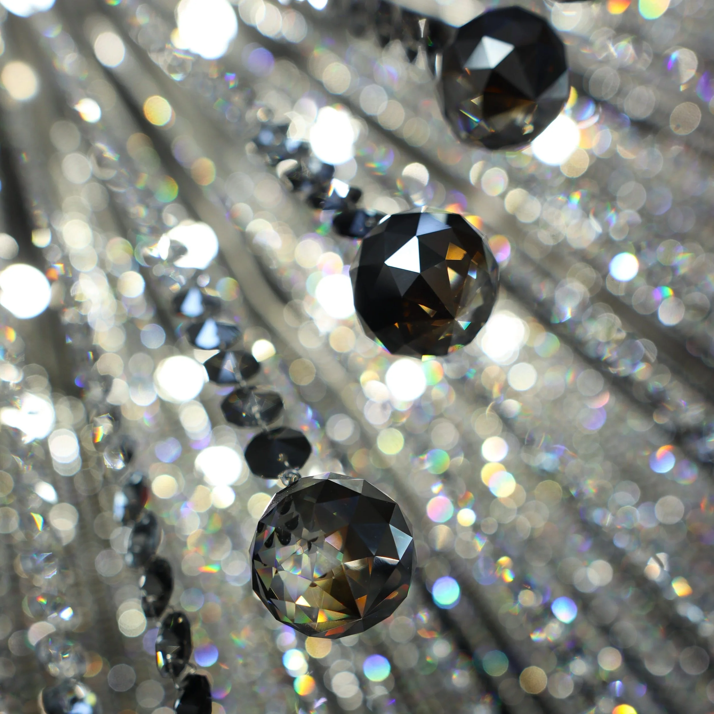 Rose crystal chandelier