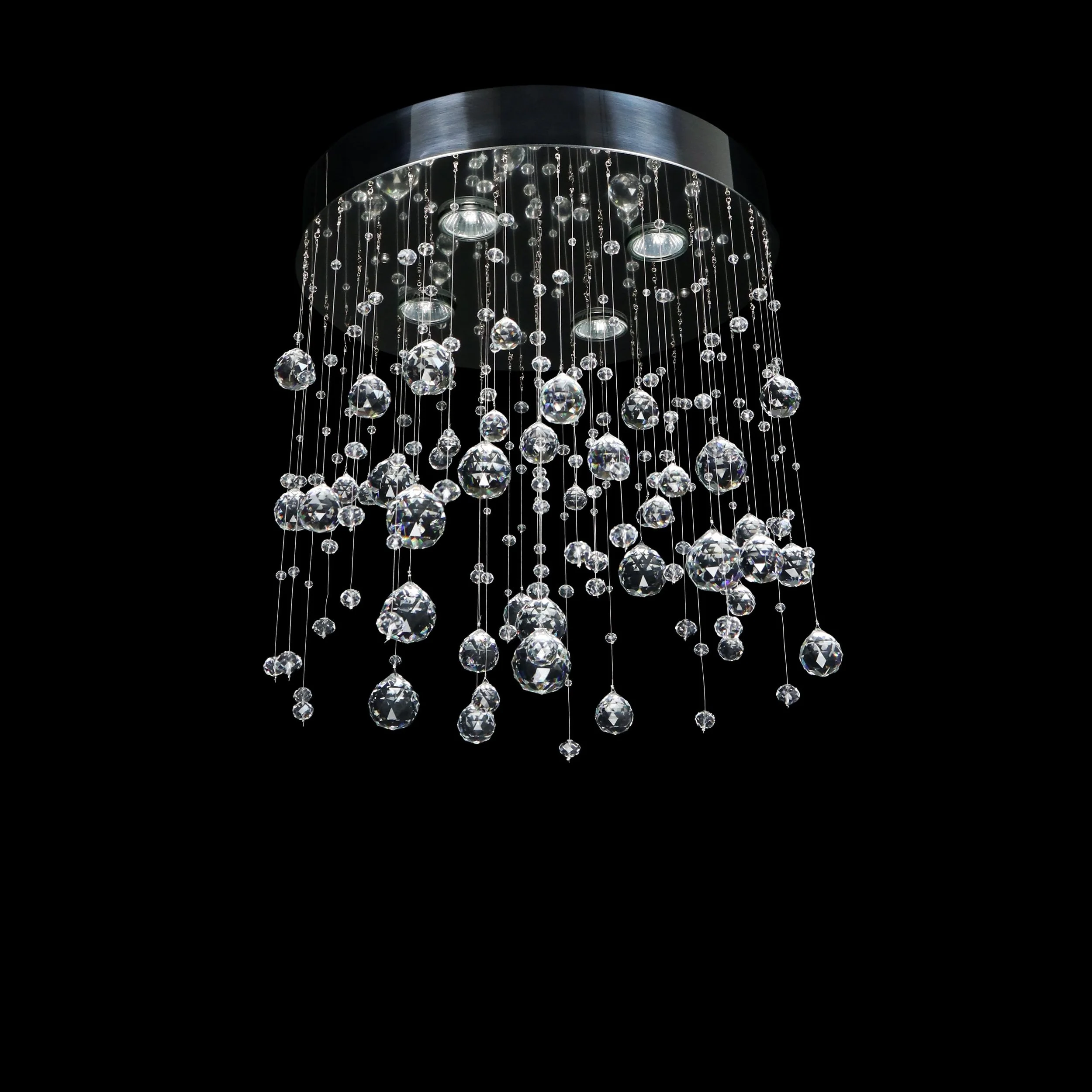 Rainfall crystal chandelier