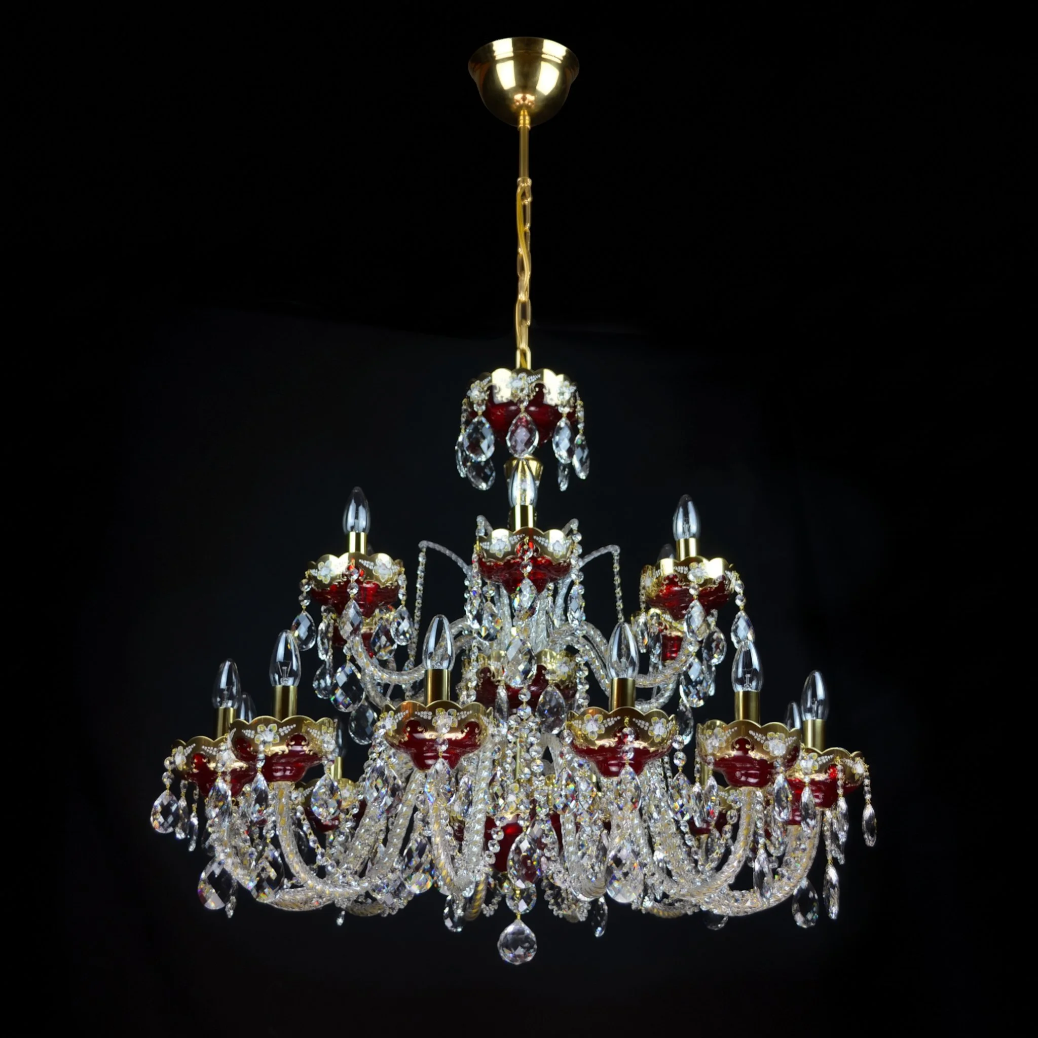 Oriental crystal chandelier