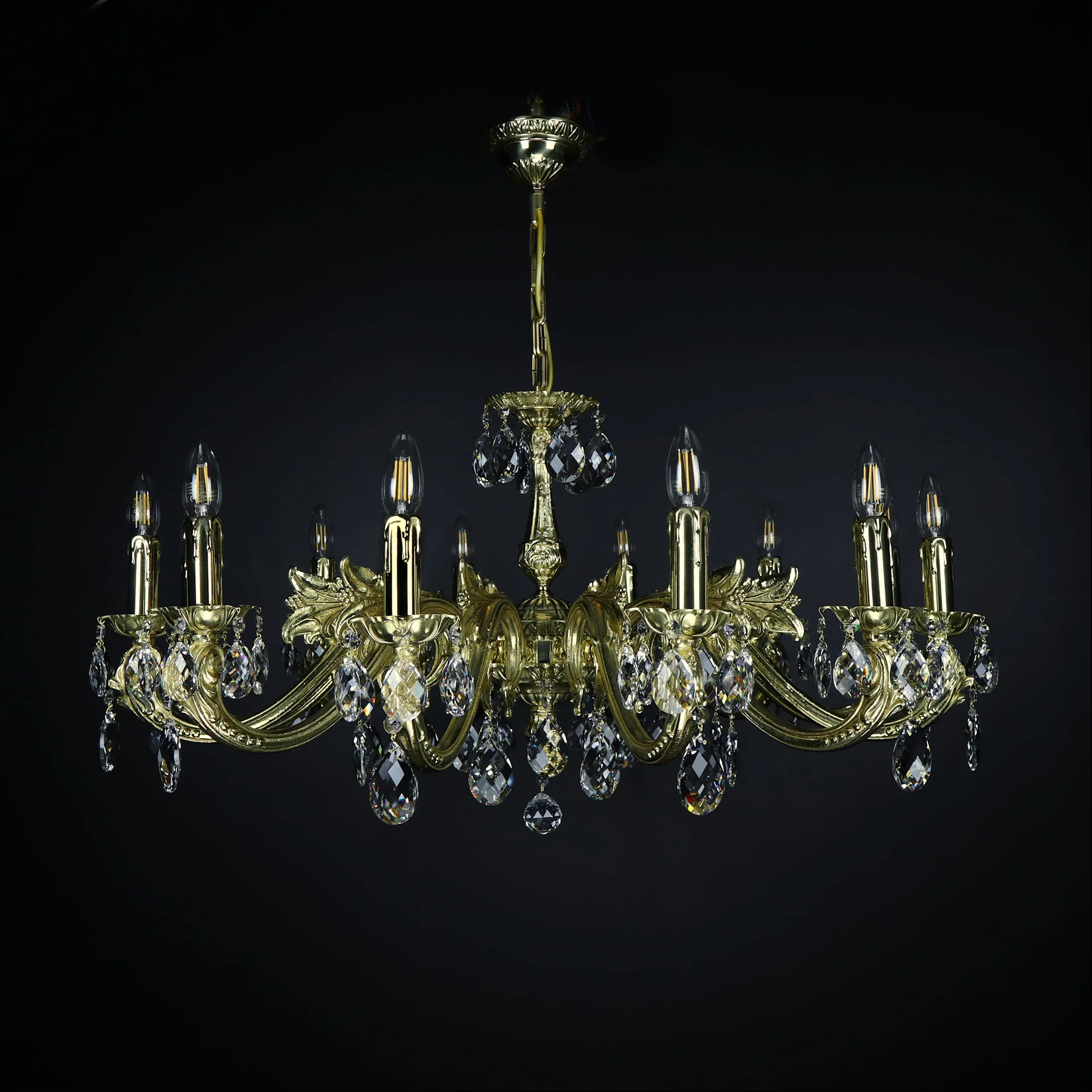 Arrakis brass chandelier