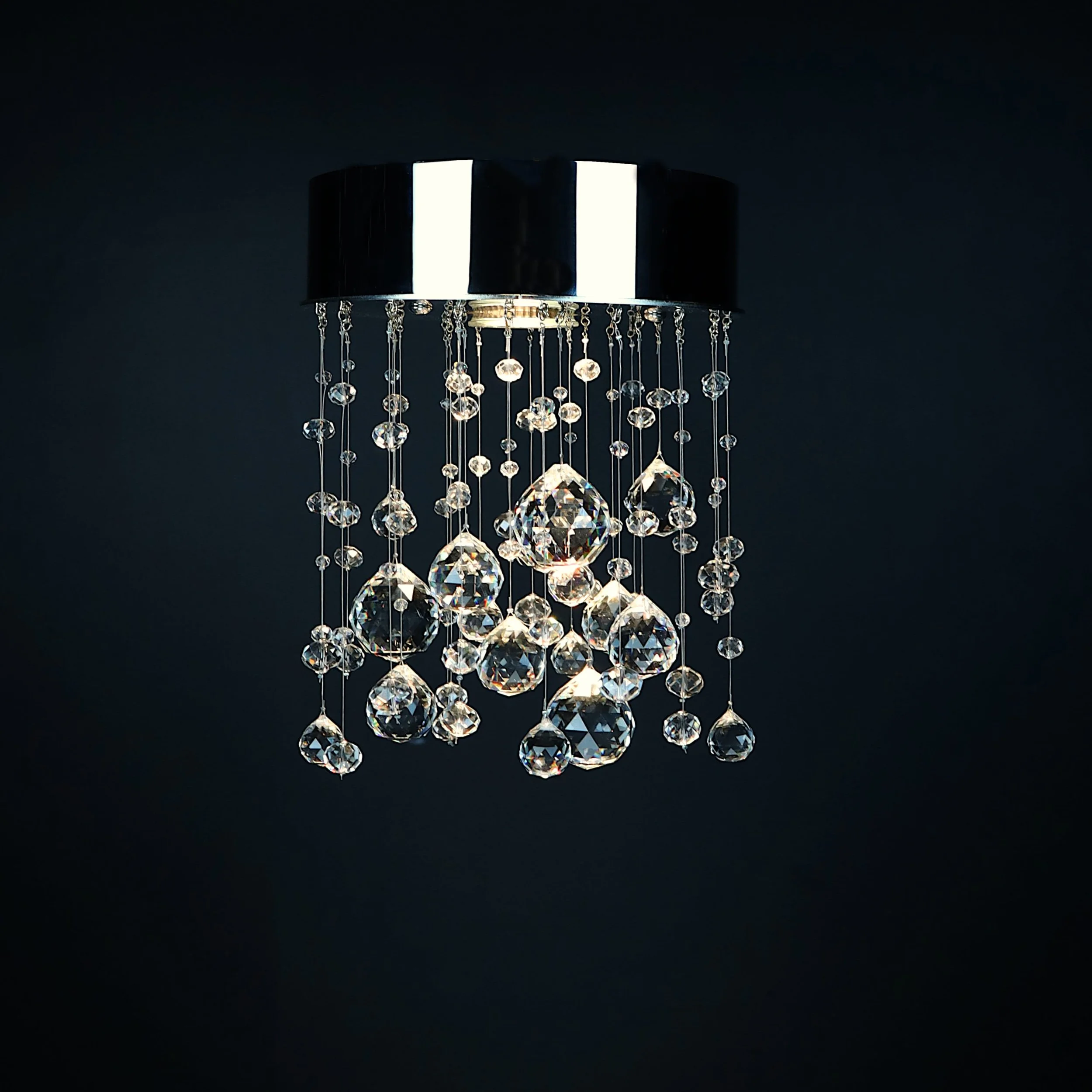 Rainfall crystal chandelier