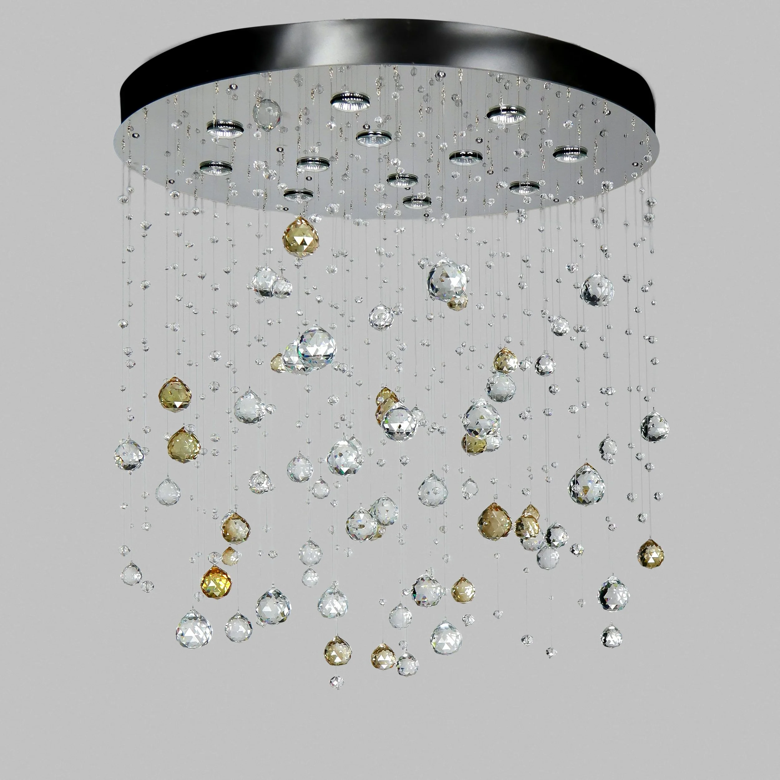 Rainfall crystal chandelier