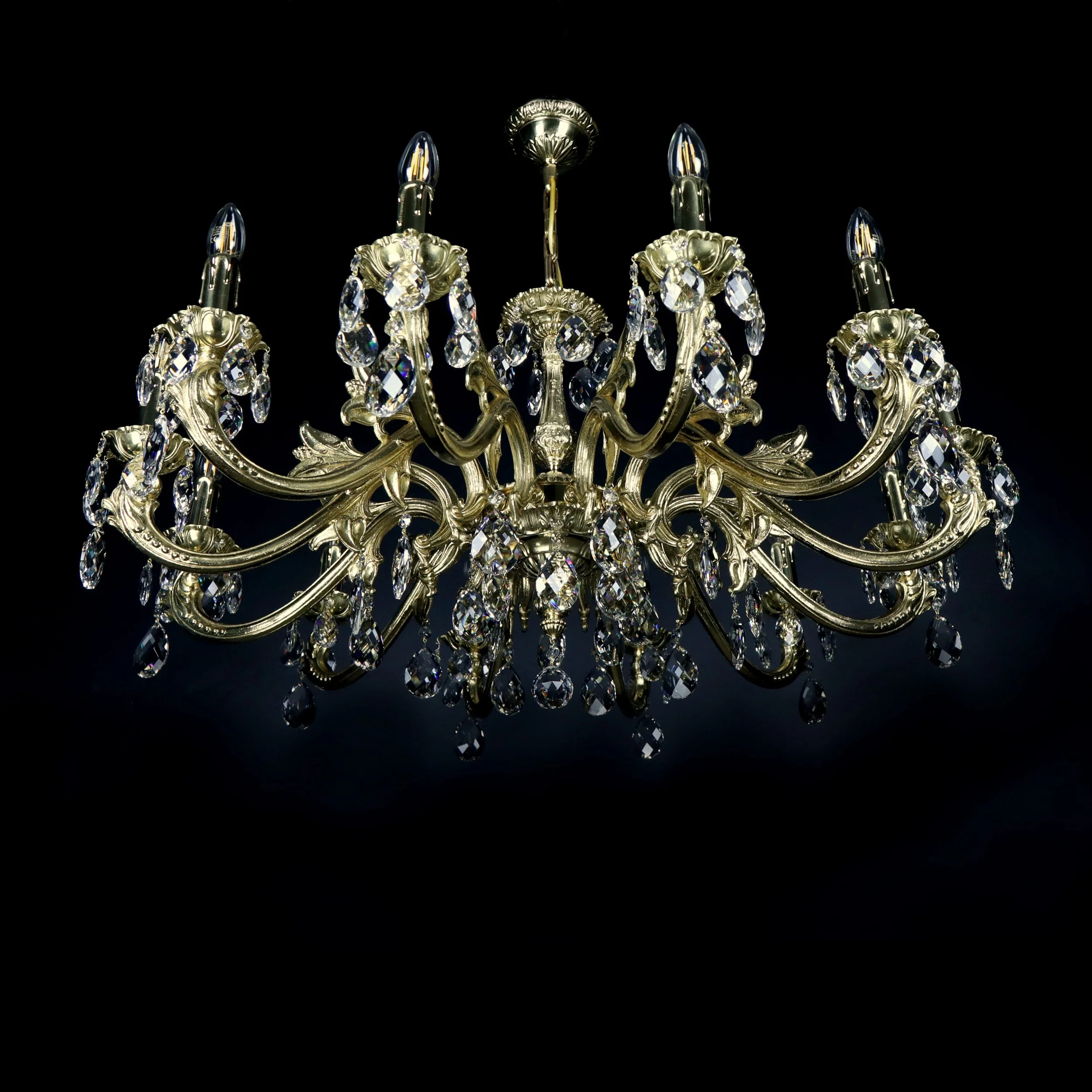 Arrakis brass chandelier