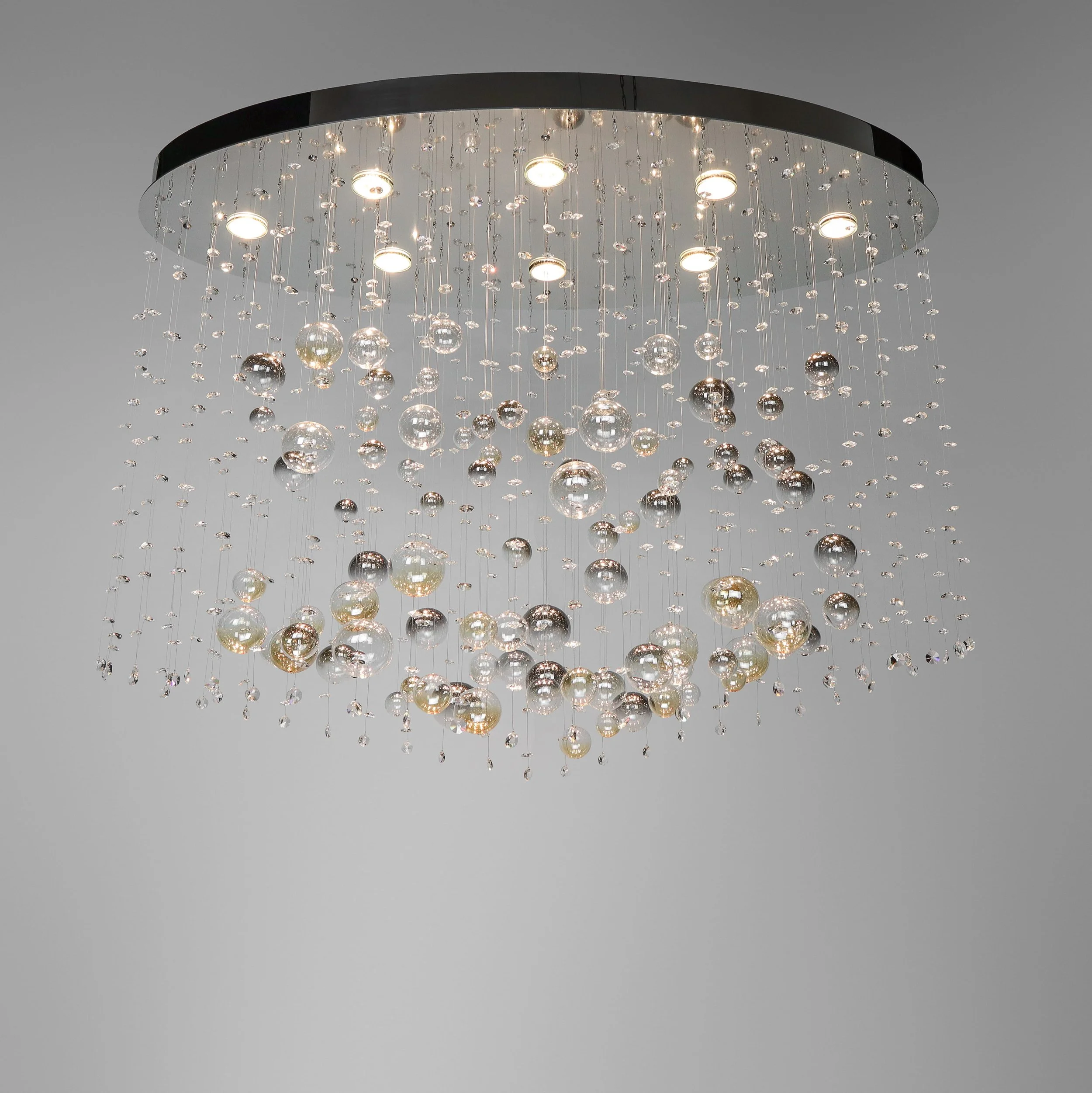 Night sky crystal chandelier