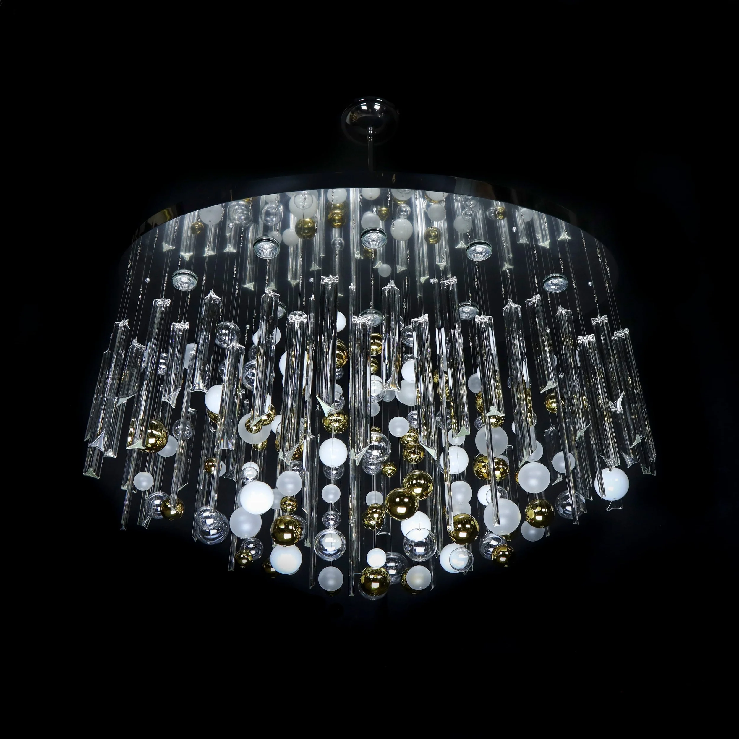 Rods & Bubbles crystal chandelier