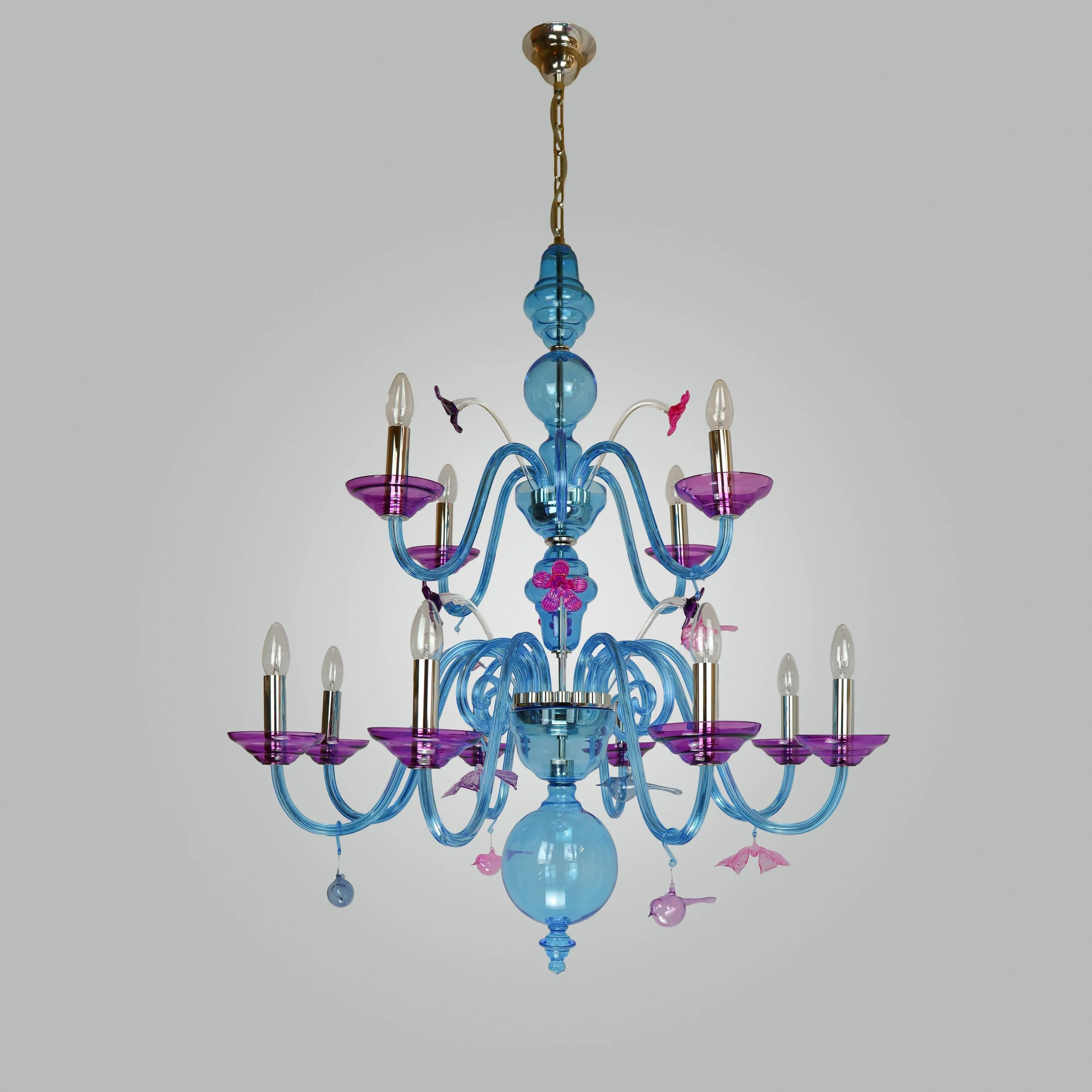Spring crystal chandelier