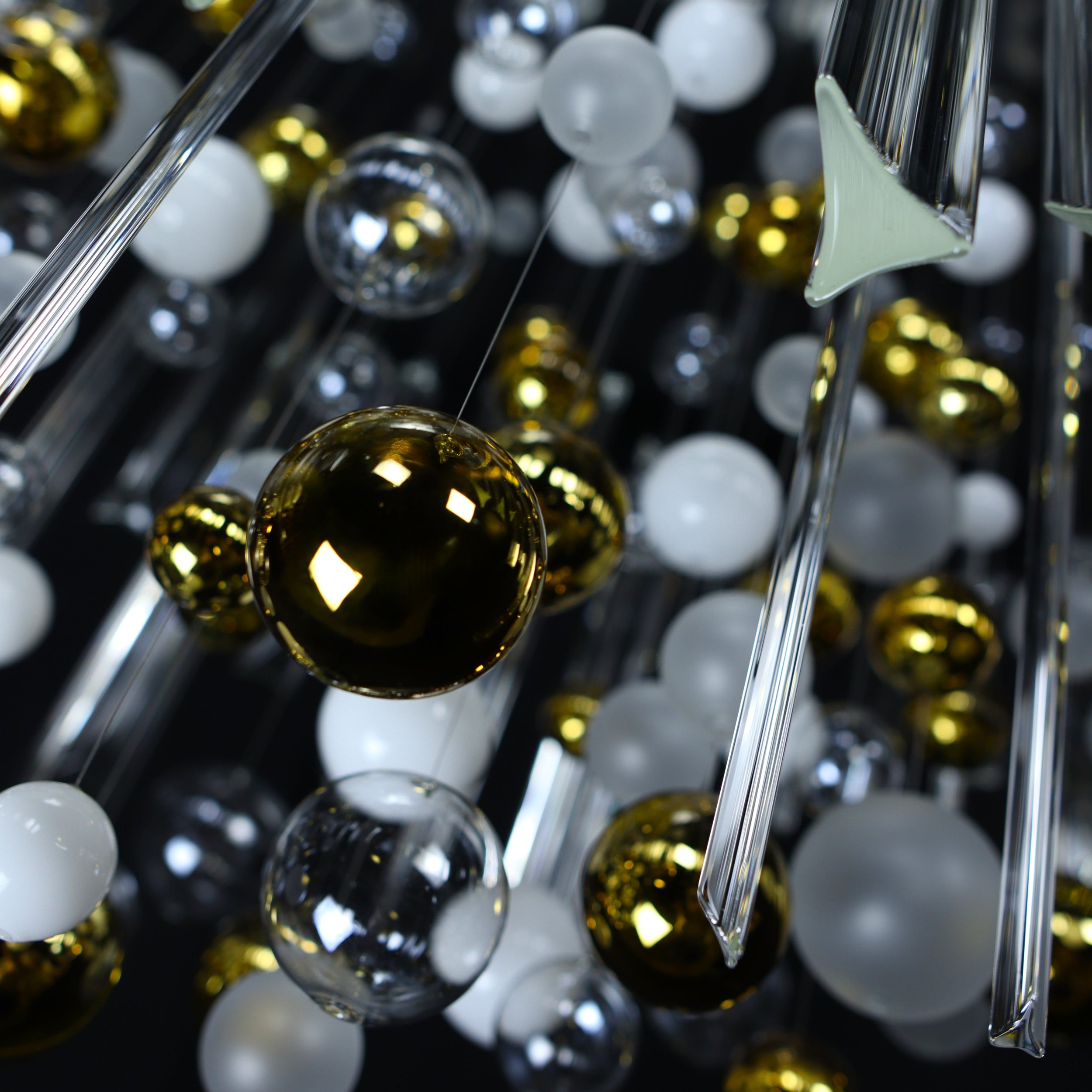 Rods & Bubbles crystal chandelier