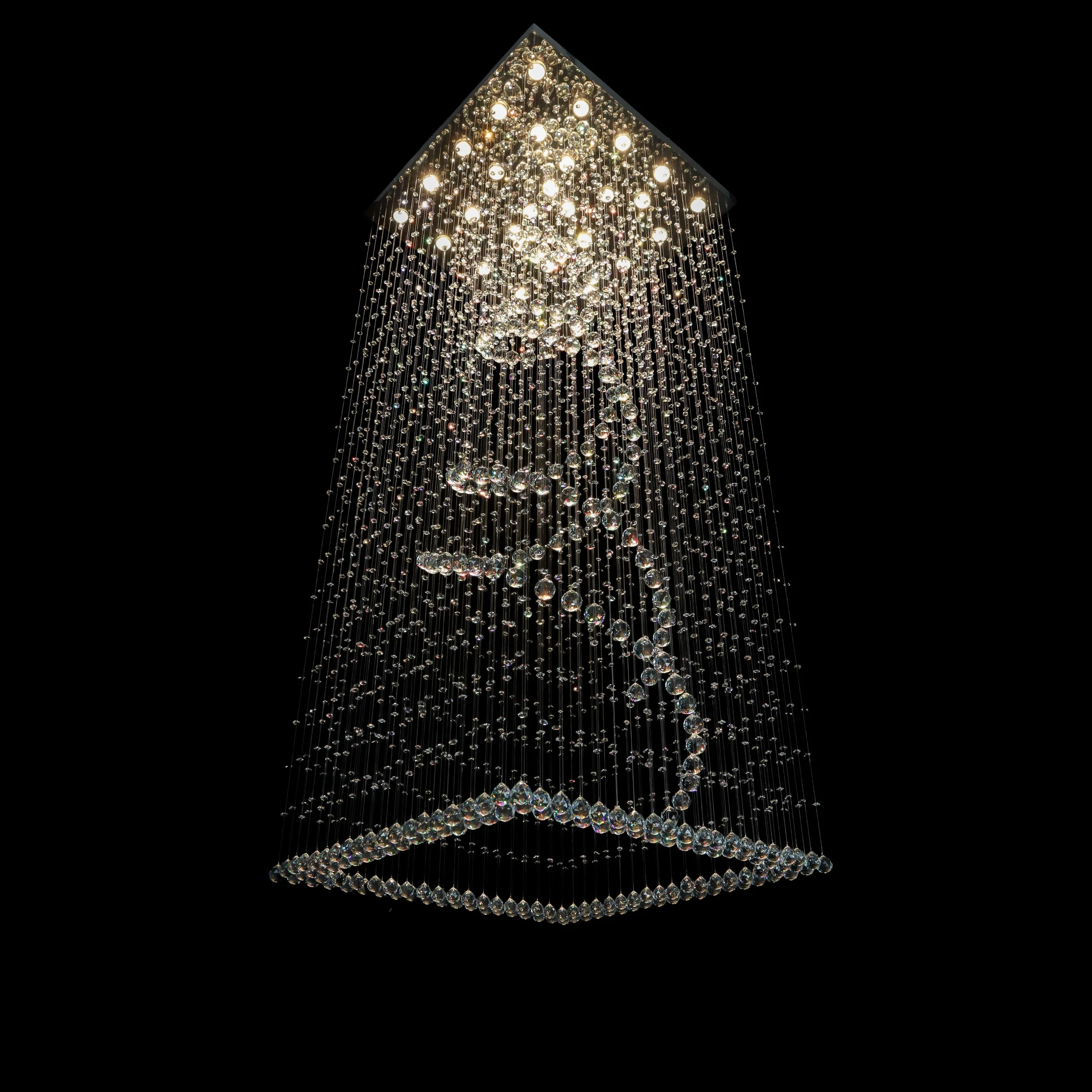 Evolution crystal chandelier