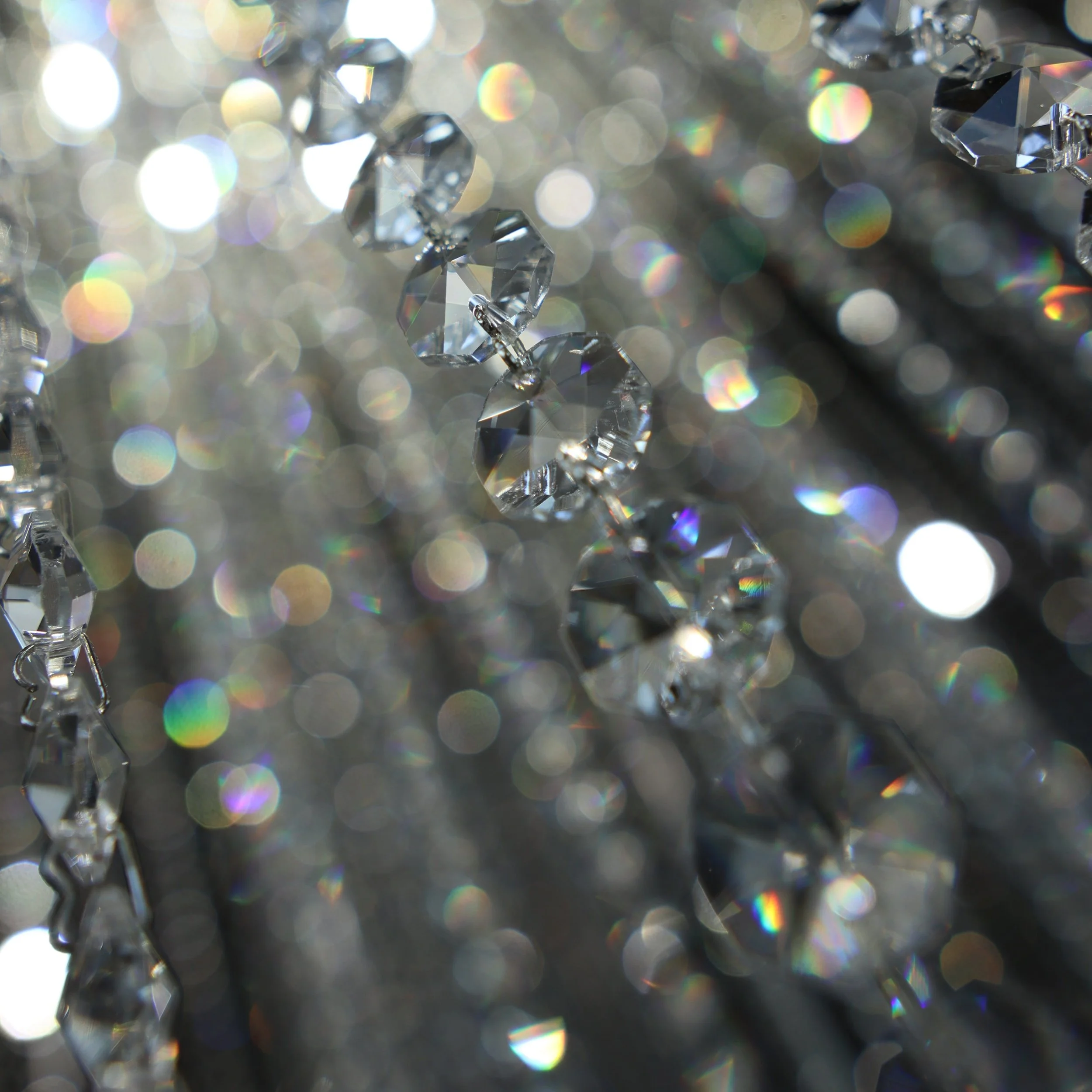 Rose crystal chandelier