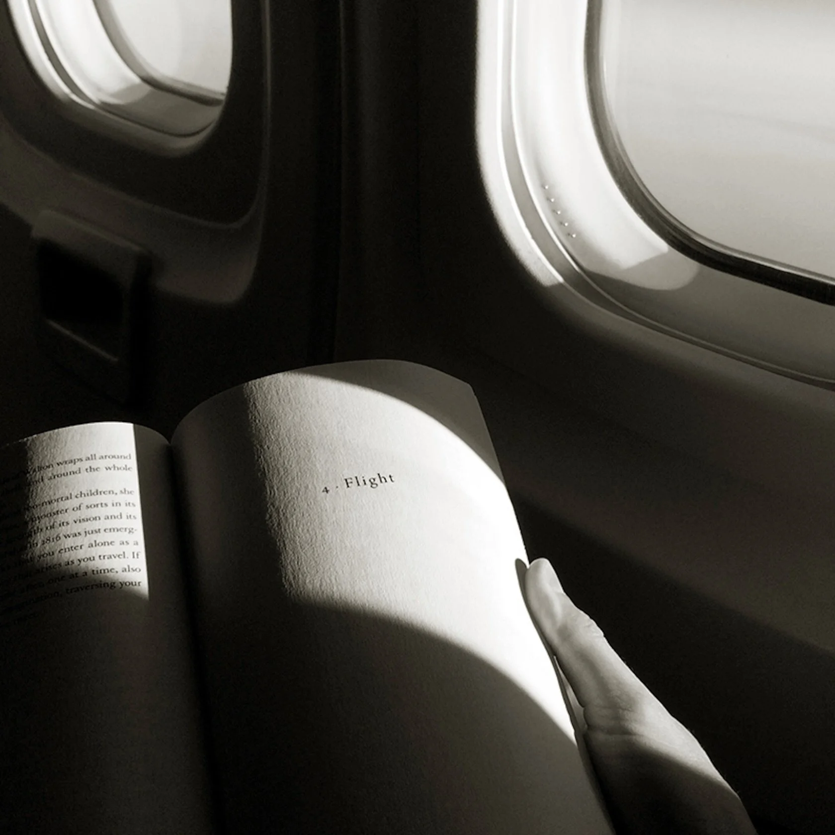 Pretty neat to turn the page of the book I was reading on the plane and see the word &ldquo;Flight&rdquo; printed there. What are the odds?! Plus, the light was fabulous. Sometimes the photo gods smile upon us. Images feel like such gifts sometimes, 