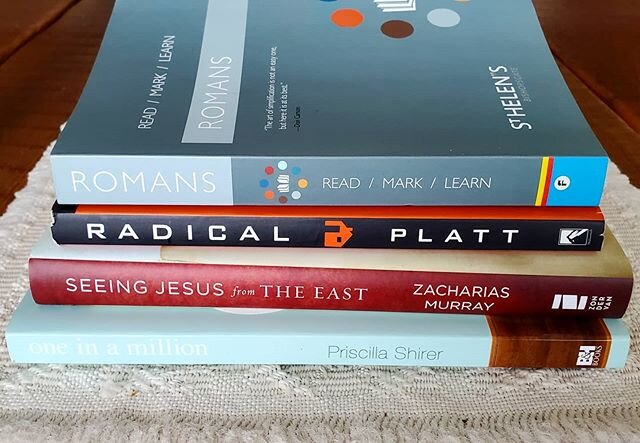 I cannot read one book at a time. I bounce around, set one down, then pick another up. They are like conversations. I can end one conversation and begin another.

These are just a few of the books I am currently reading. There are more not pictured. 