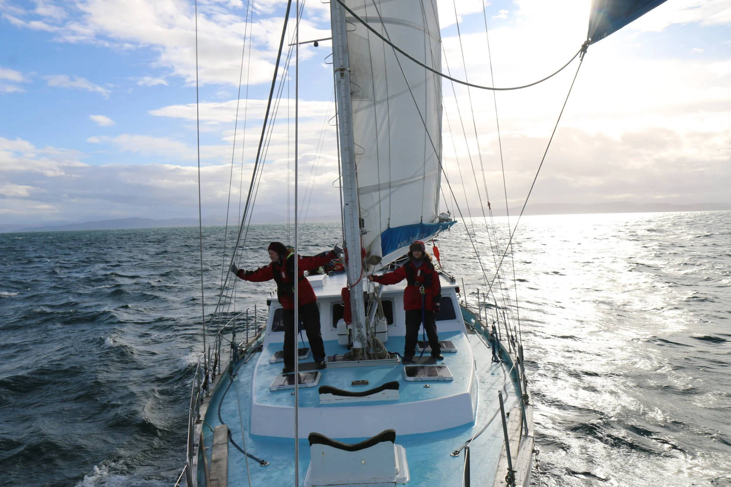 Young carers sailing the Hebridean seas in search of whales and dolphins