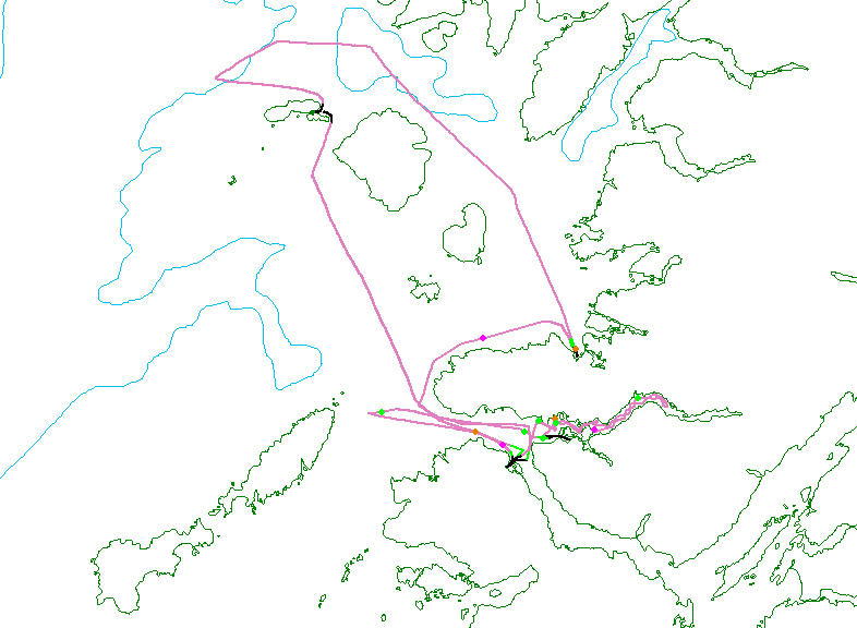 Track lines for HWDT 02