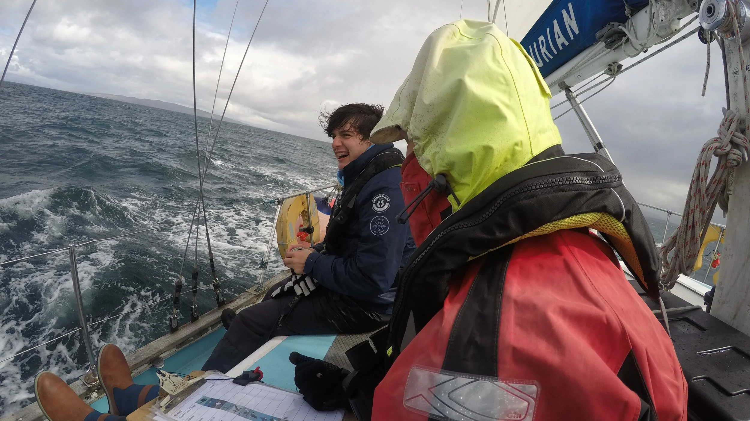 Wet and windy... but we are still smiling!